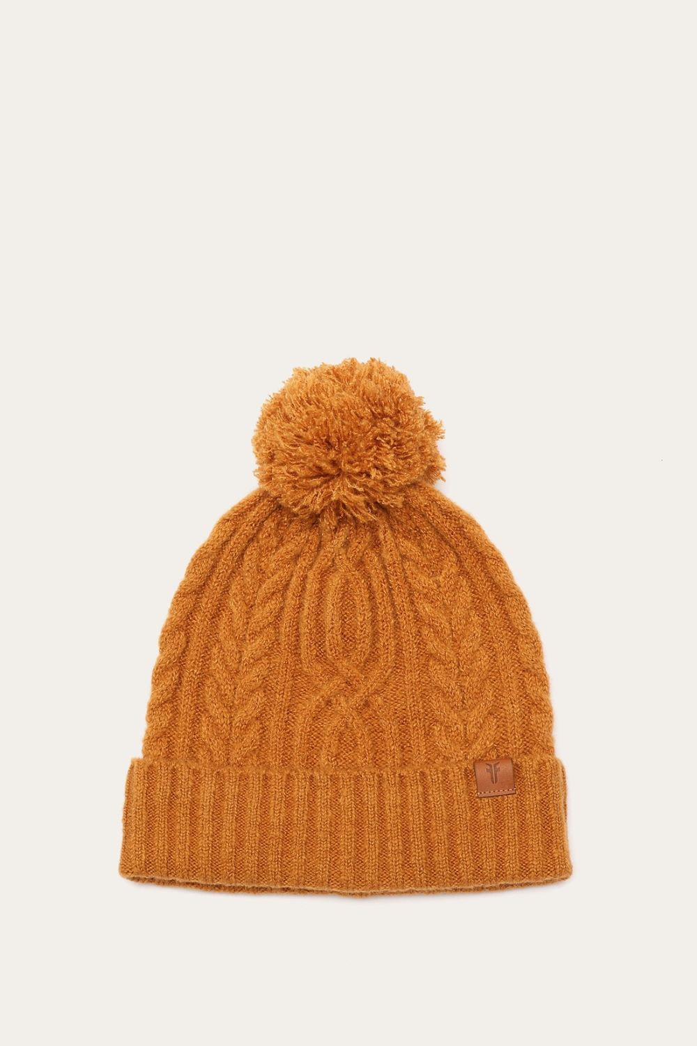 Women's Frye Cable Beanie With Self Pom - Cable Beanie With Self Pom