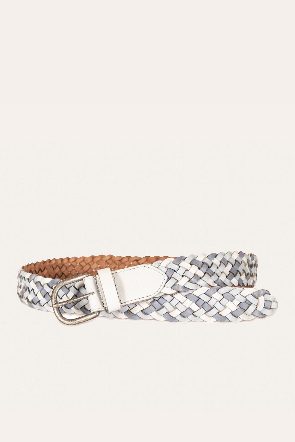Women's Frye 35MM Tonal Woven Leather Belt - 35MM Tonal Woven Leather Belt