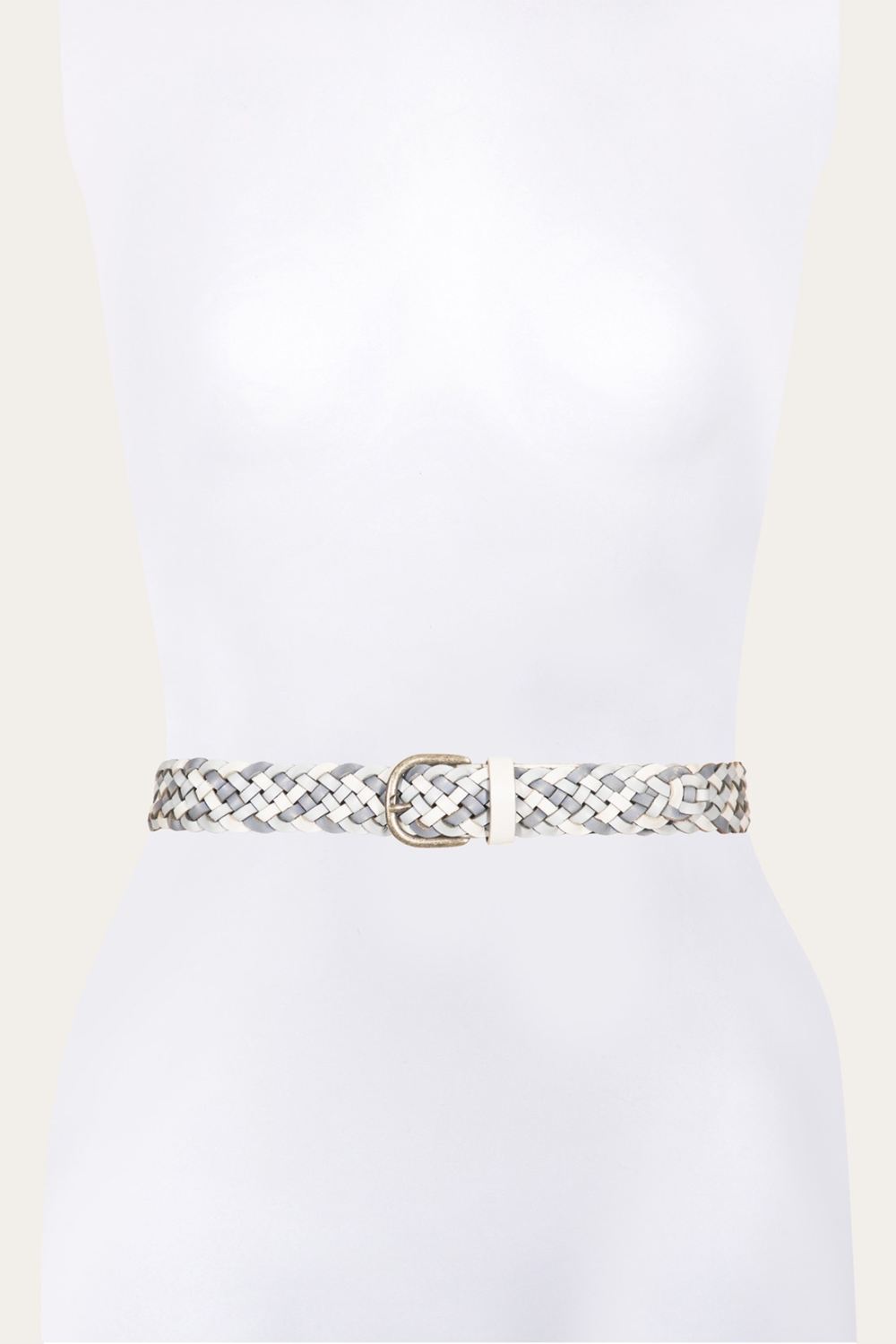 Women's Frye 35MM Tonal Woven Leather Belt - 35MM Tonal Woven Leather Belt