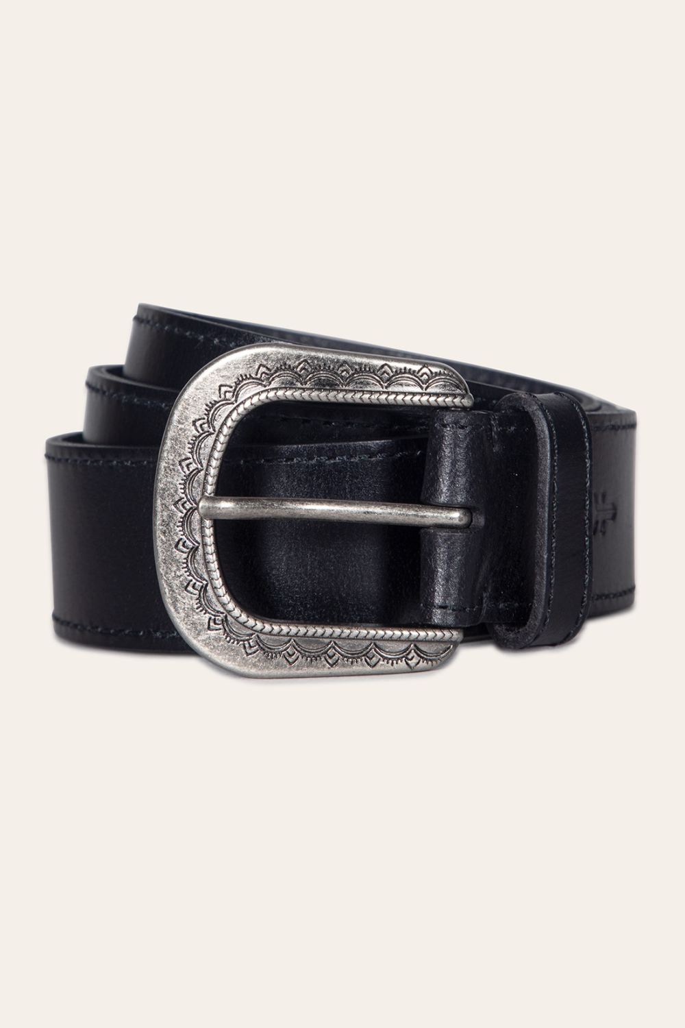 Women's Frye 38mm Belt With Engraved Buckle - 38mm Belt With Engraved Buckle