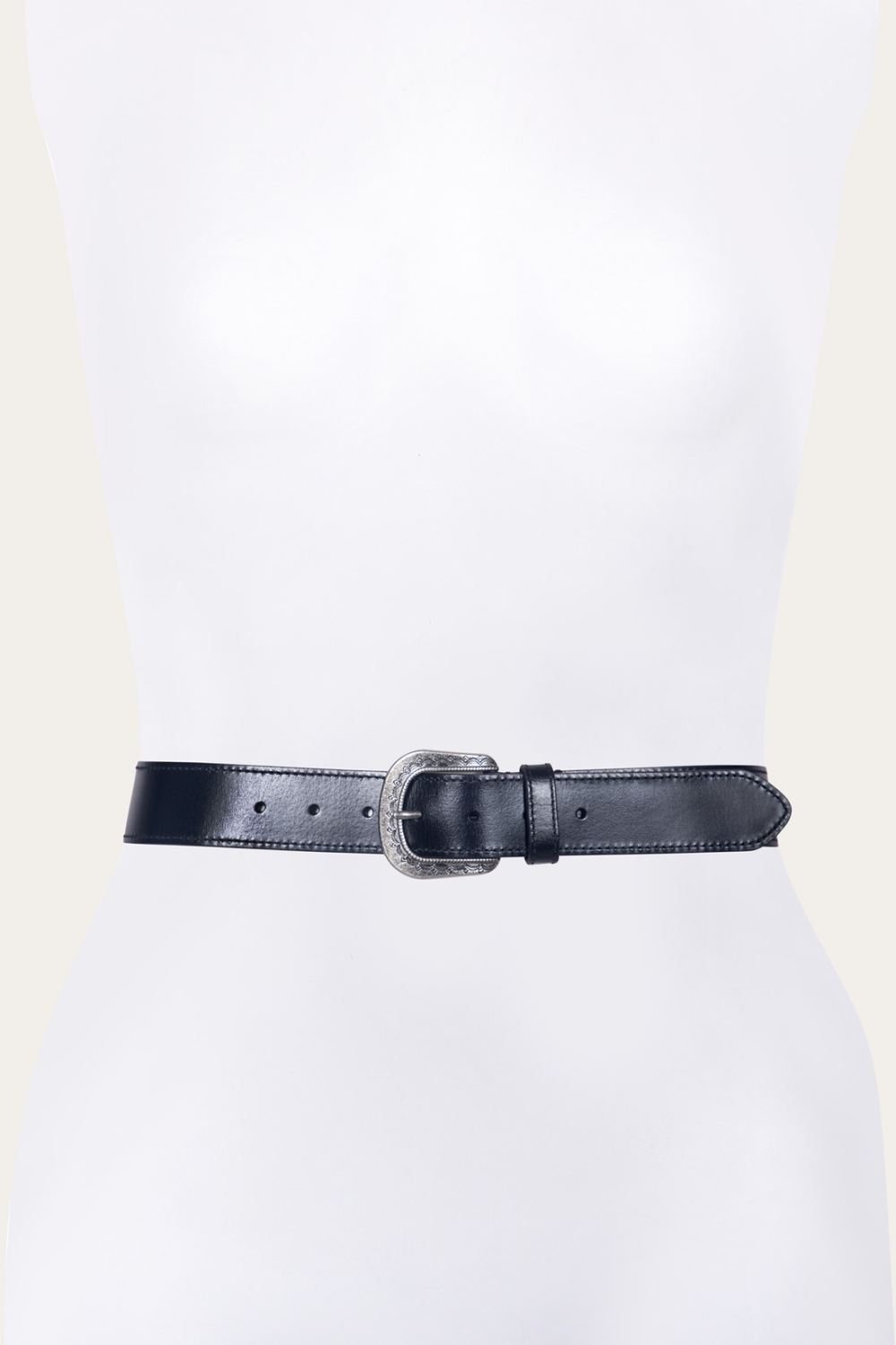 Women's Frye 38mm Belt With Engraved Buckle - 38mm Belt With Engraved Buckle