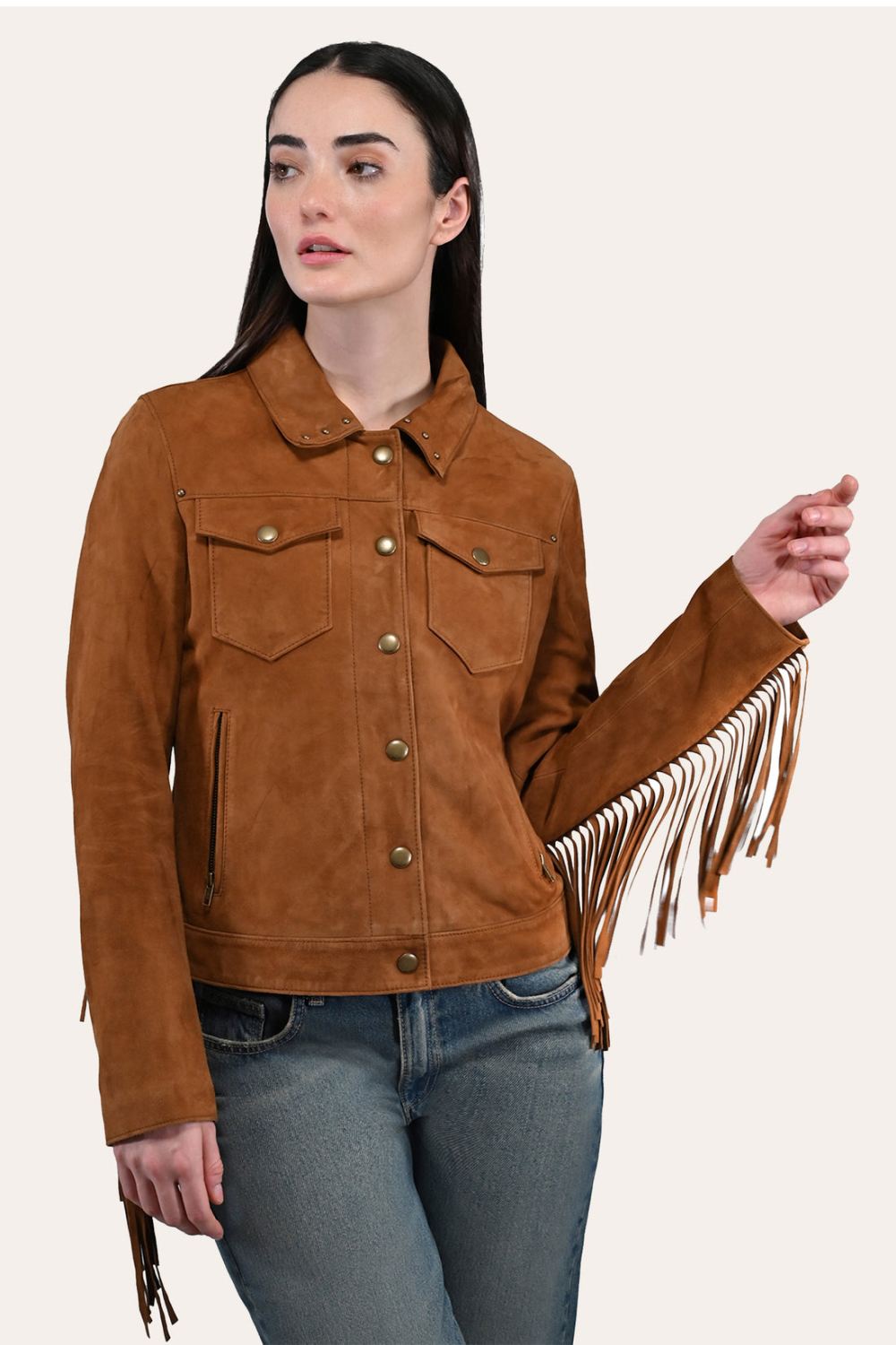 Women's Frye Oxblood Fringed Jacket - Women's Frye Oxblood Fringed Jacket
