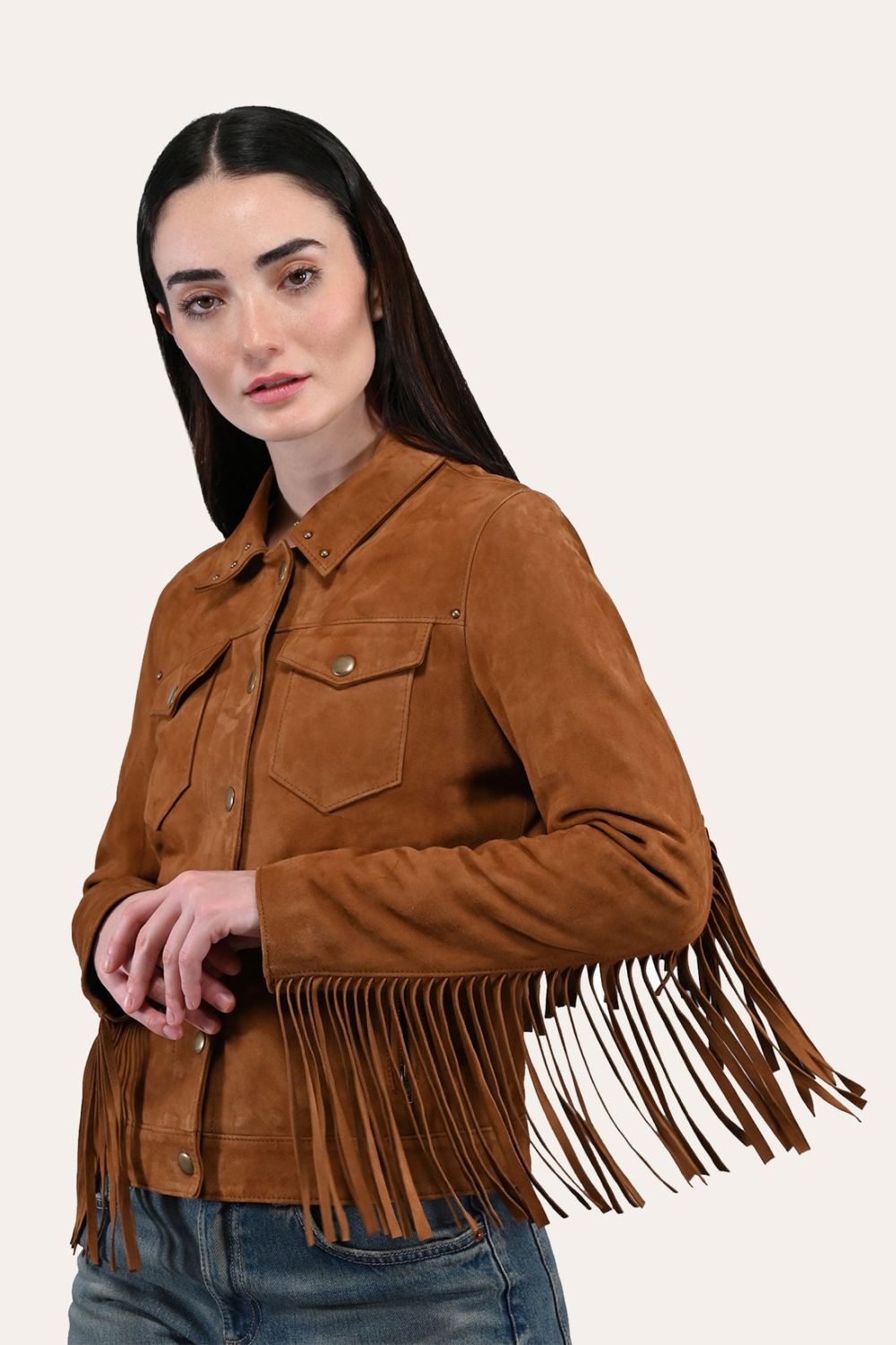 Women's Frye Oxblood Fringed Jacket - Women's Frye Oxblood Fringed Jacket