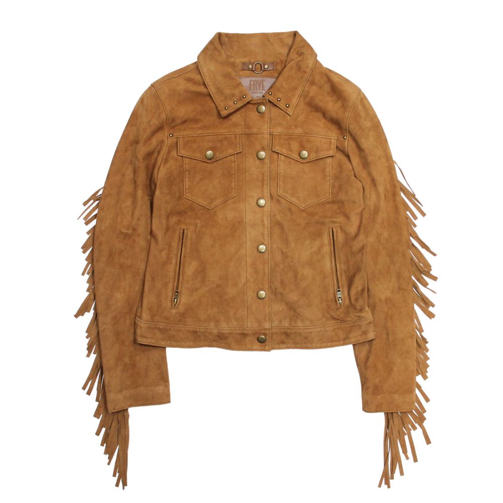 Women's Frye Oxblood Fringed Jacket - Women's Frye Oxblood Fringed Jacket