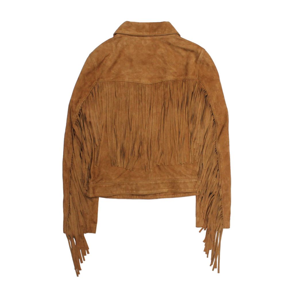 Women's Frye Oxblood Fringed Jacket - Women's Frye Oxblood Fringed Jacket