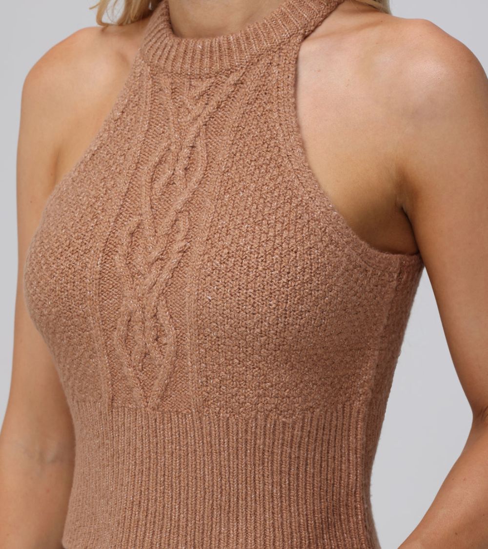 Women's Frye Cable Halter Sweater - Cable Halter Sweater