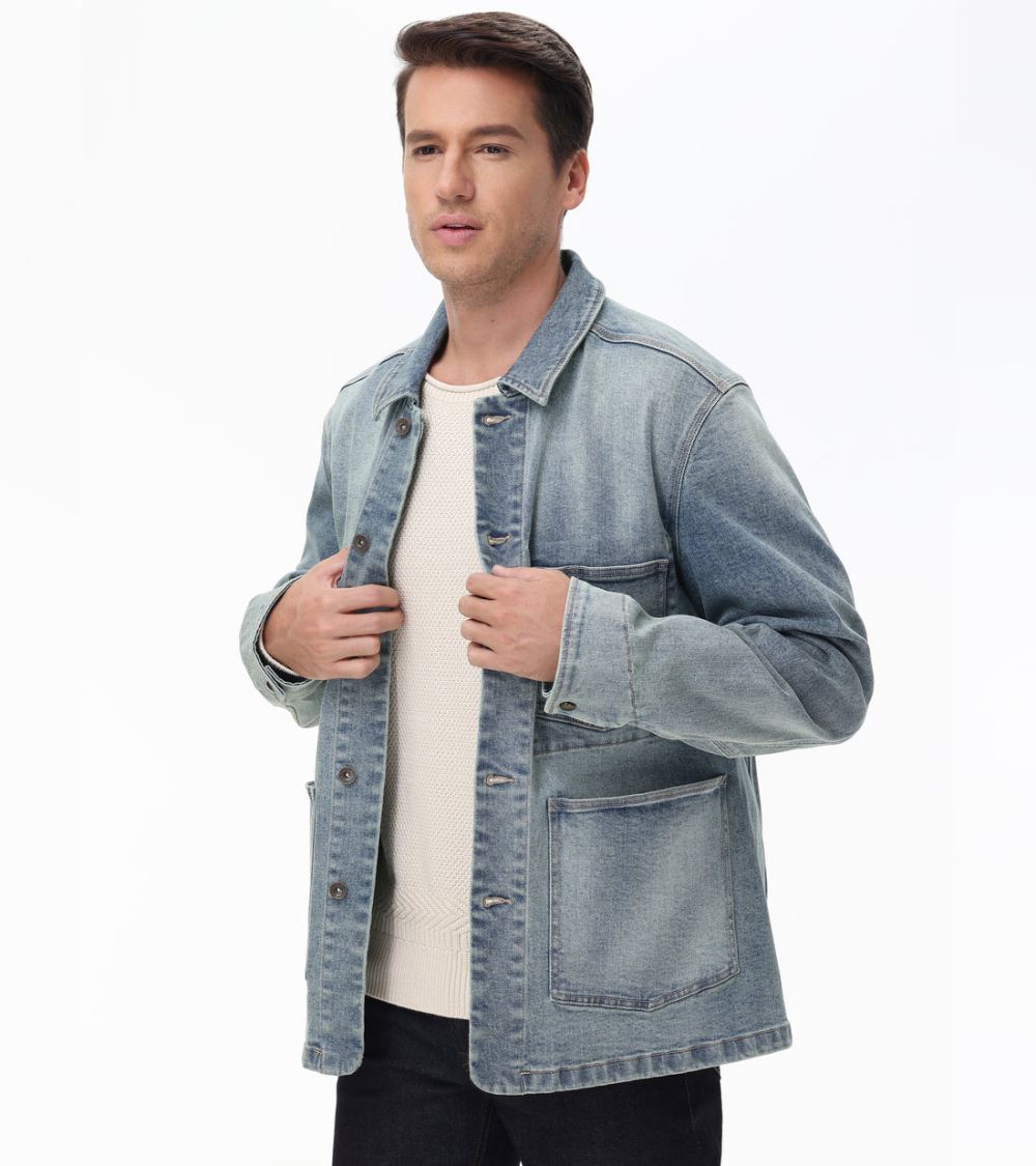 Men's Frye Denim Chore Jacket - Denim Chore Jacket