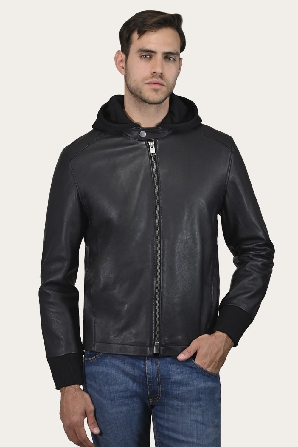 Men's Frye Modern Racer Jacket With Hood - Modern Racer Jacket With Hood