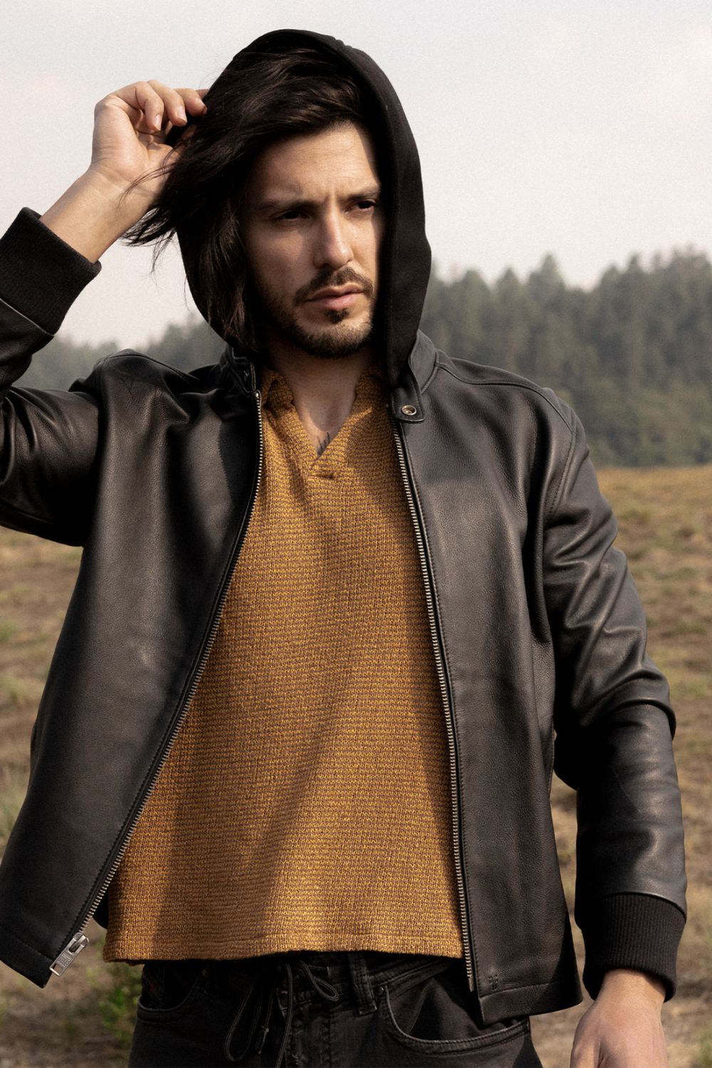 Men's Frye Modern Racer Jacket With Hood - Modern Racer Jacket With Hood
