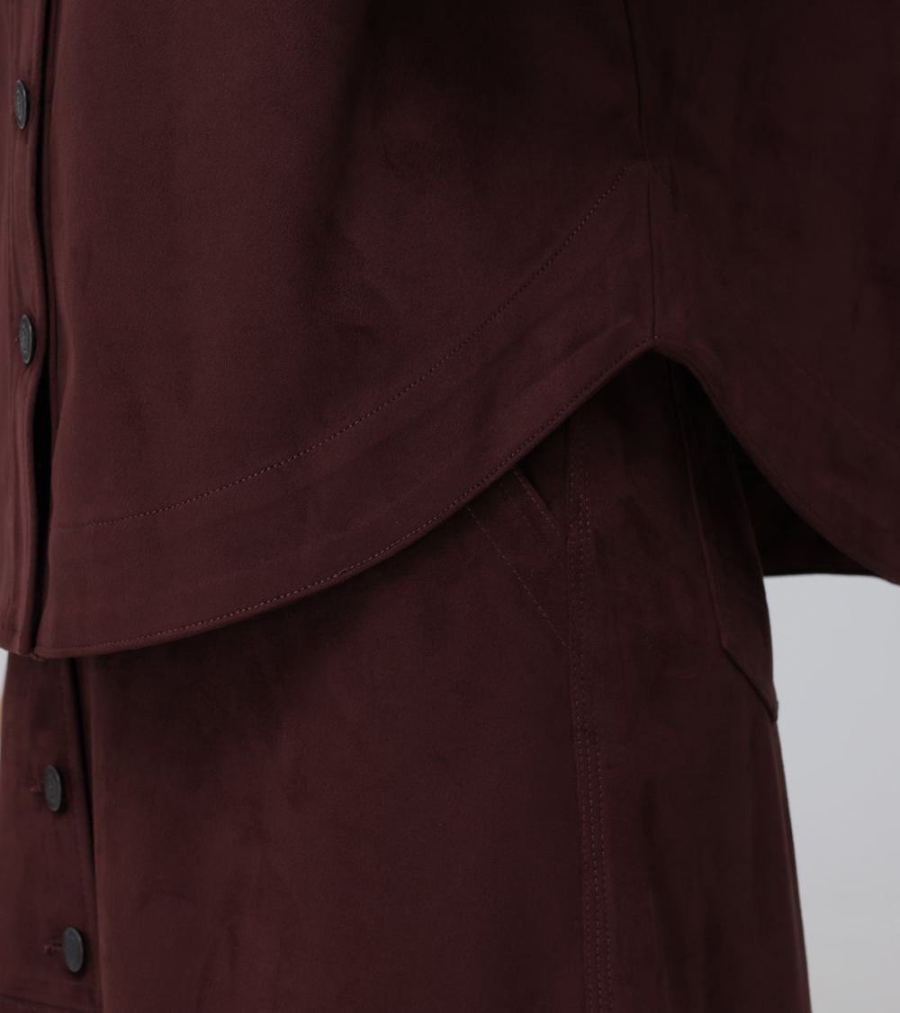 Women's Frye Oversized Faux Suede Shacket - Oversized Faux Suede Shacket