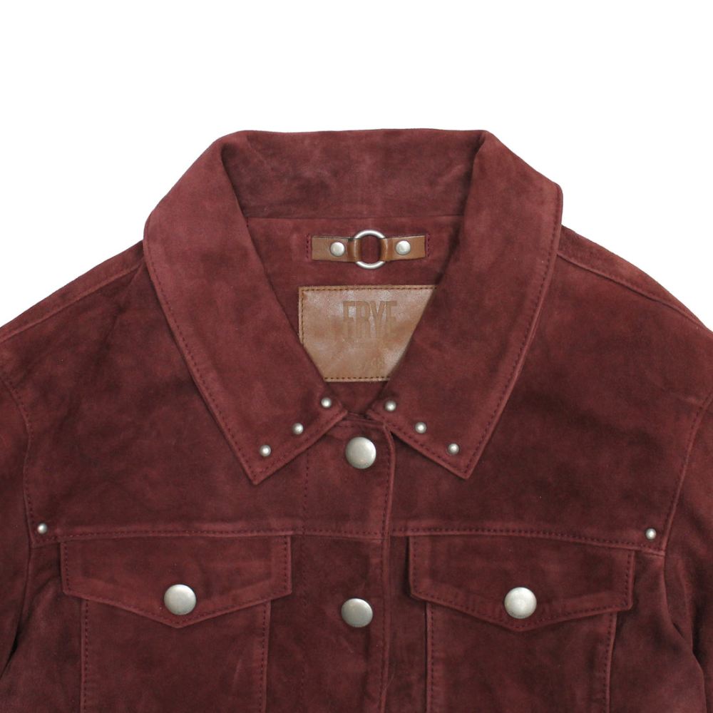 Women's Frye Oxblood Fringed Jacket - Women's Frye Oxblood Fringed Jacket