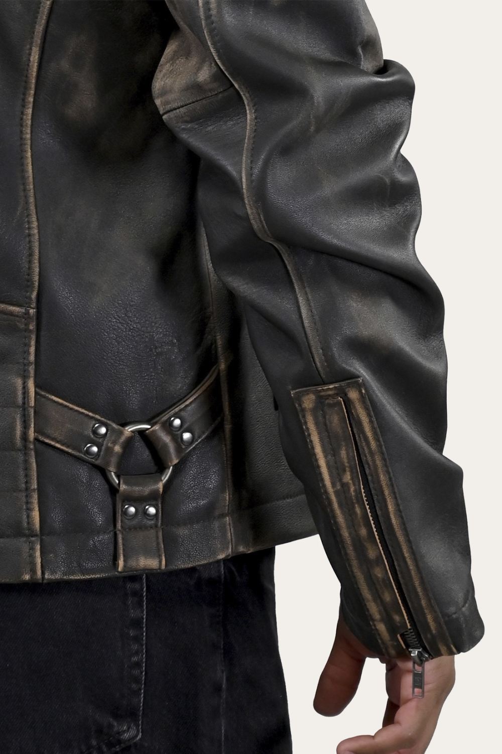 Men's Frye Ombre Racer Leather Jacket. - Ombre Racer Leather Jacket.
