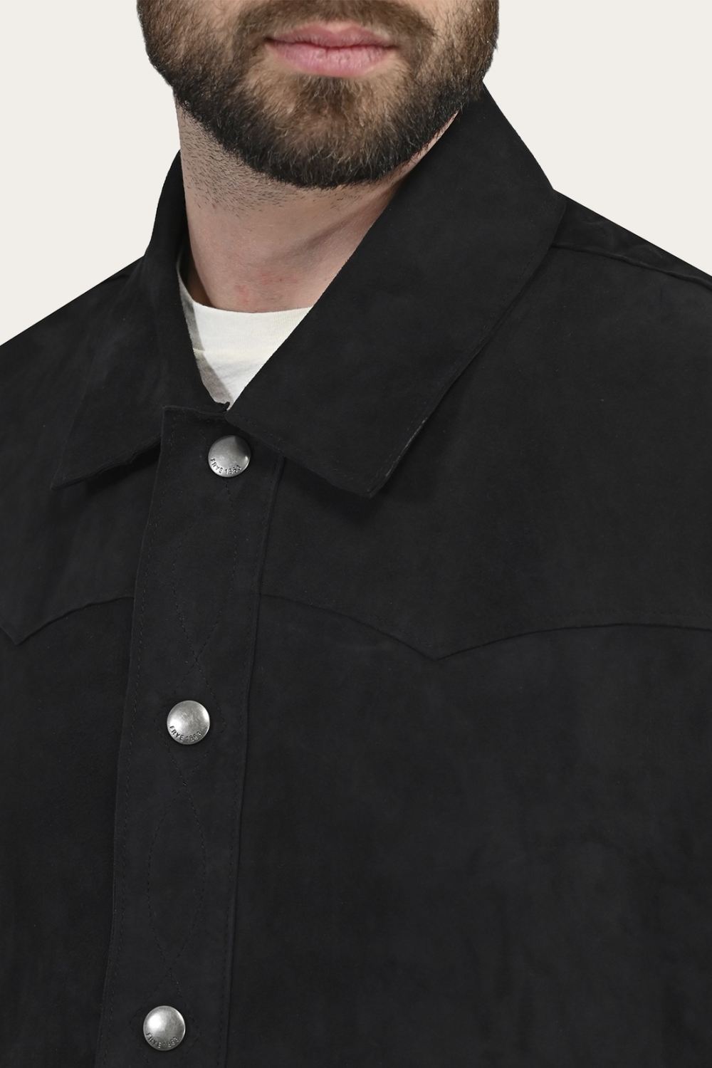 Men's Frye Authentic Soft Goat Suede Leather Shacket - Authentic Soft Goat Suede Leather Shacket