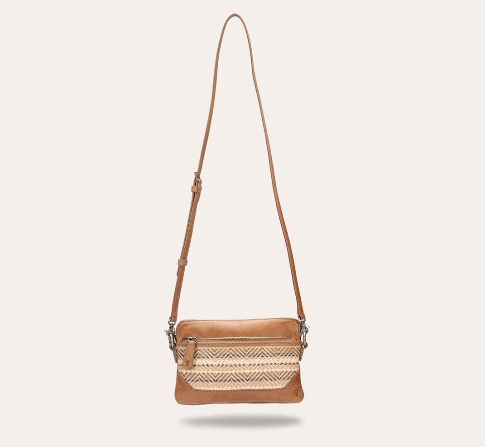 Women's Frye Melissa Straw Crossbody Wristlet - Melissa Straw Crossbody Wristlet