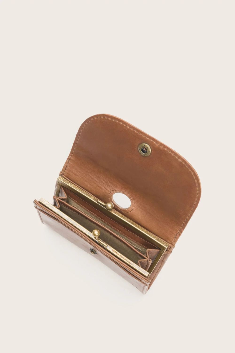 Women's Frye Melissa Clip Purse - Cognac