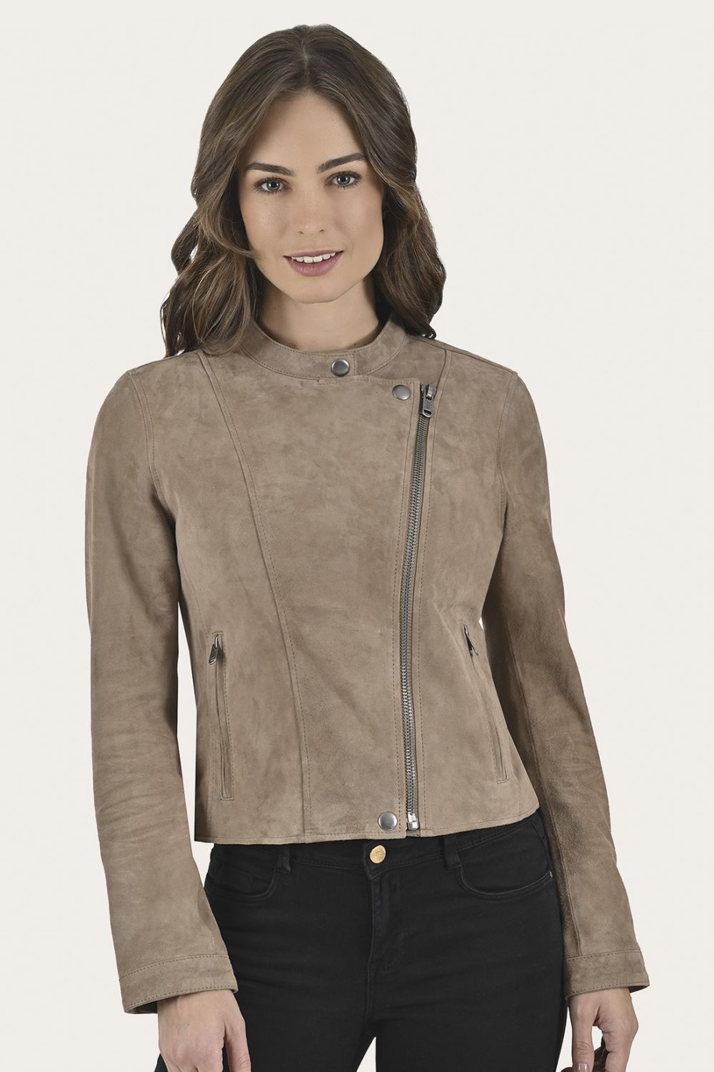 Women's Frye Versatile Biker-racer Leather Jacket - Versatile Biker-racer Leather Jacket