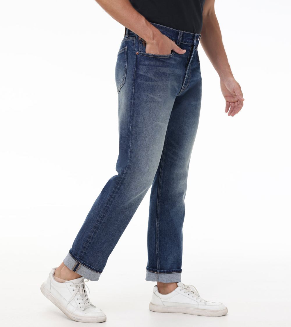 Men's Frye Straight Slim Jeans In Bowery Wash - Straight Slim Jeans In Bowery Wash