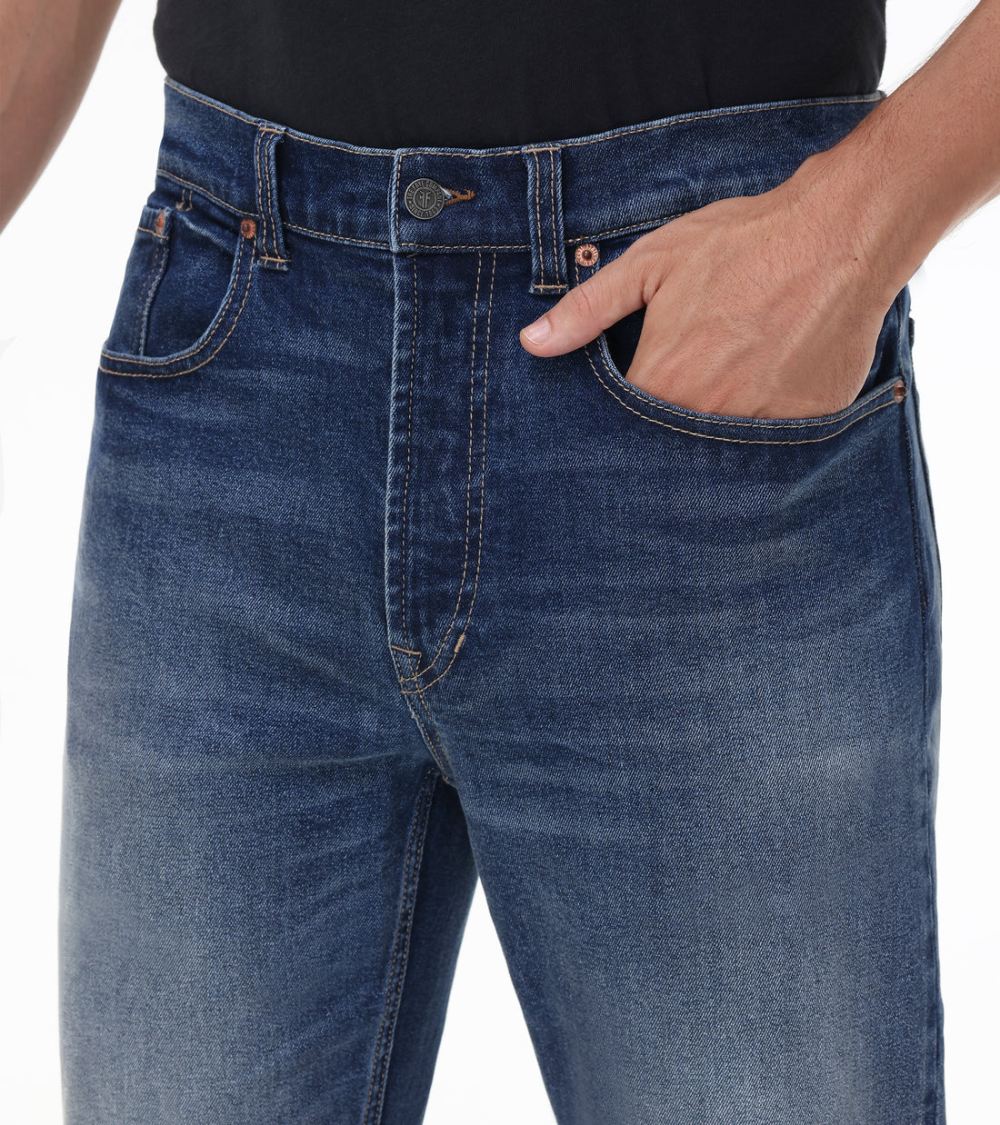 Men's Frye Straight Slim Jeans In Bowery Wash - Straight Slim Jeans In Bowery Wash