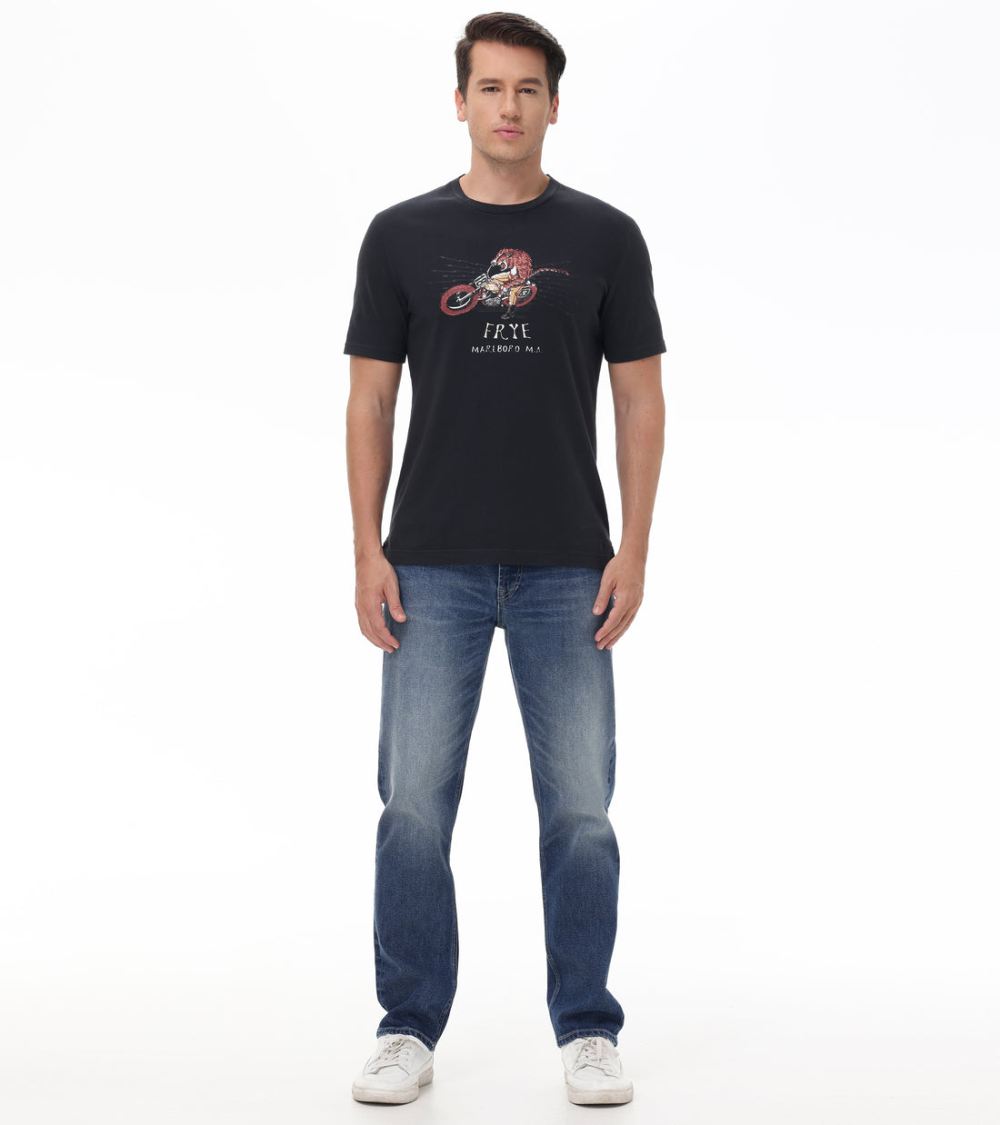 Men's Frye Straight Slim Jeans In Bowery Wash - Straight Slim Jeans In Bowery Wash