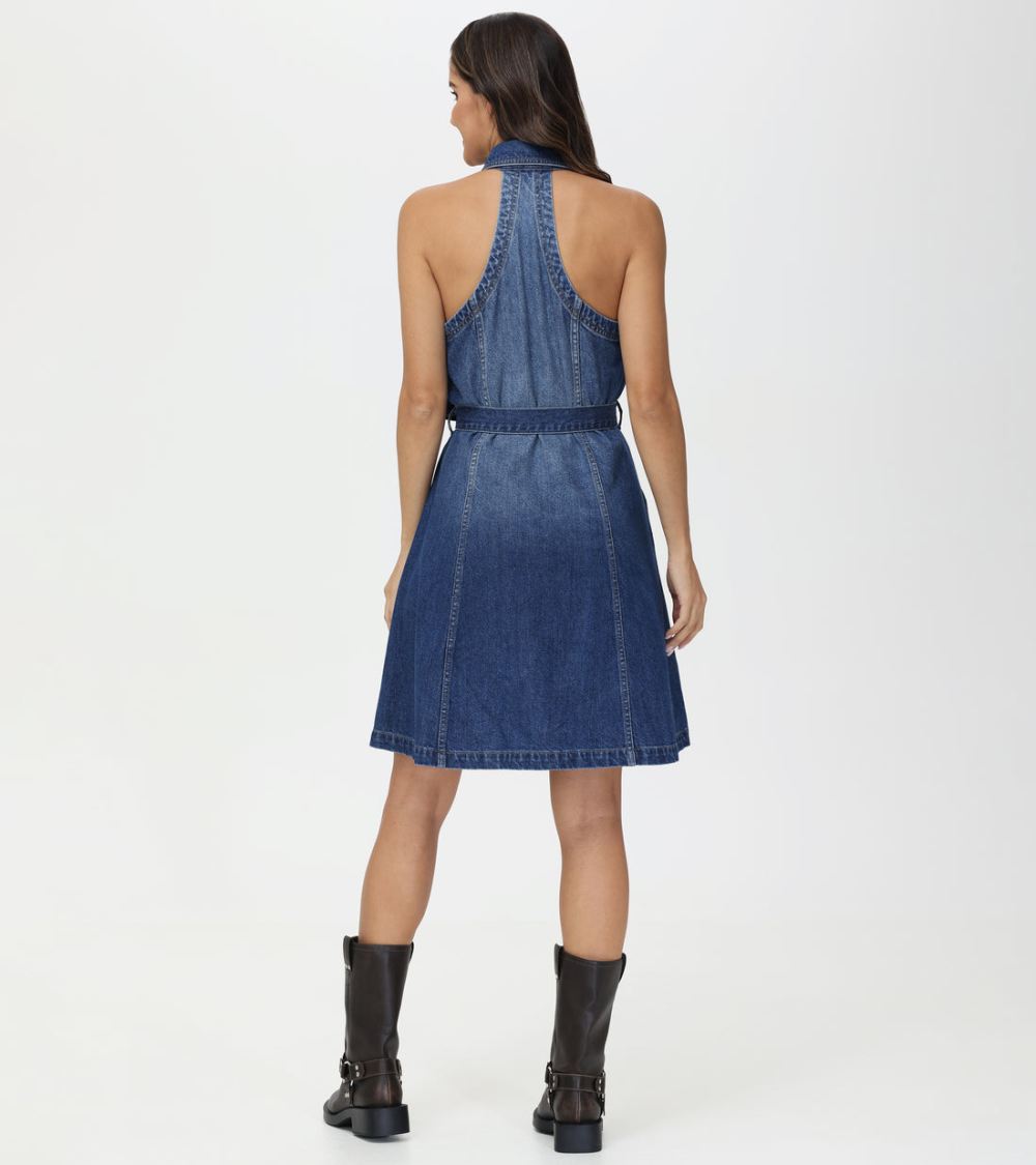 Women's Frye Racerback Denim Dress - Racerback Denim Dress