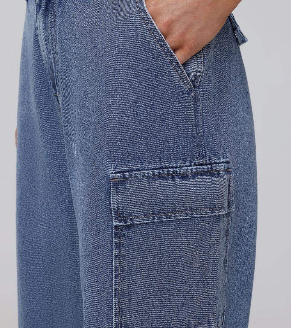 Women's Frye High Rise Utility Cargo Jeans - High Rise Utility Cargo Jeans