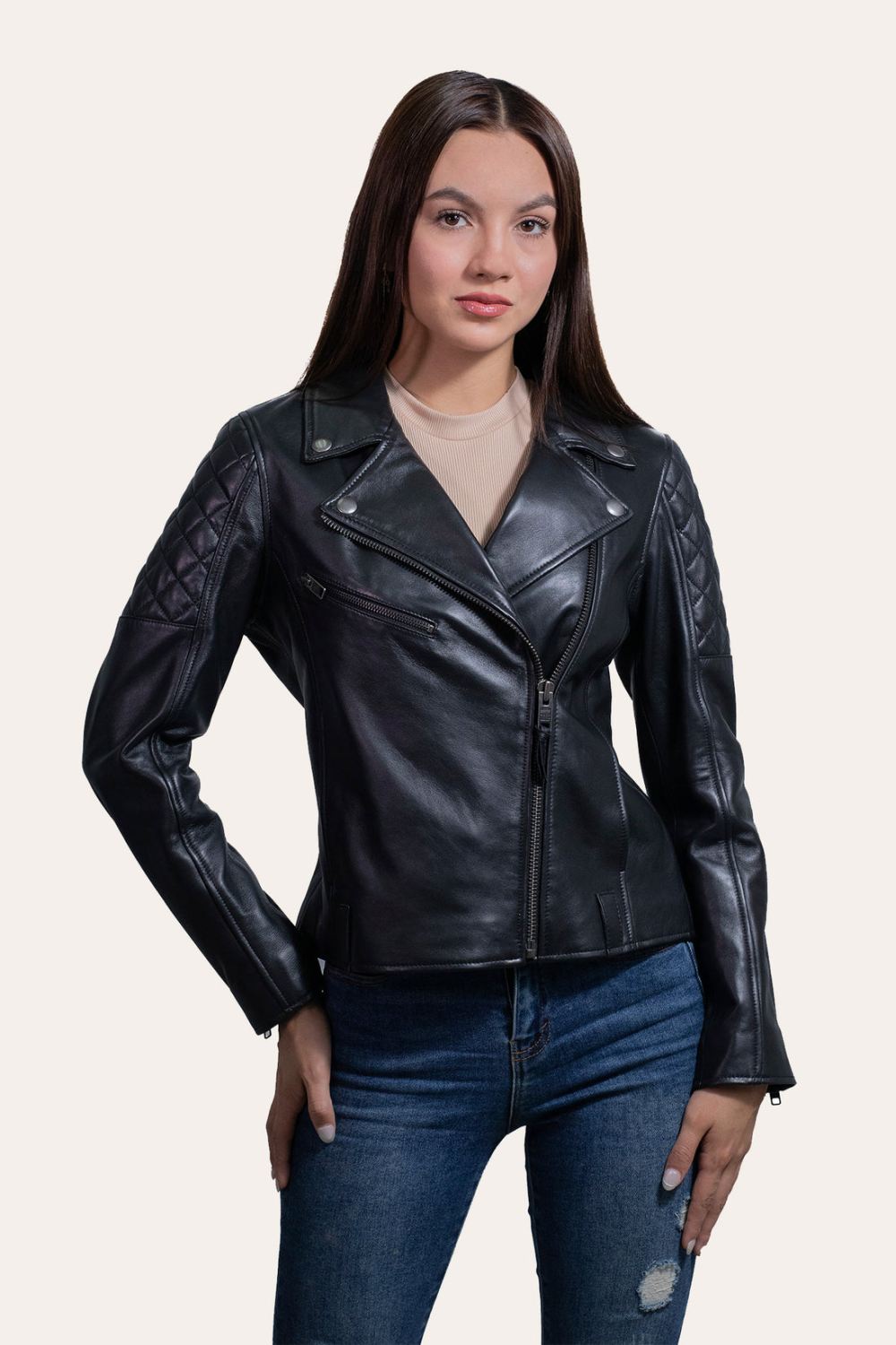 Women's Frye Biker Jacket - Women's Frye Biker Jacket