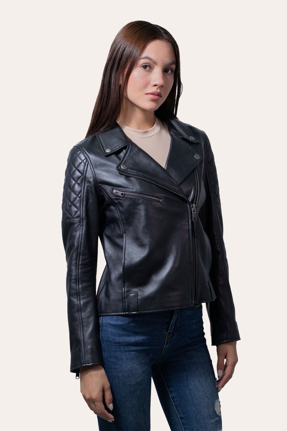 Women's Frye Biker Jacket - Women's Frye Biker Jacket