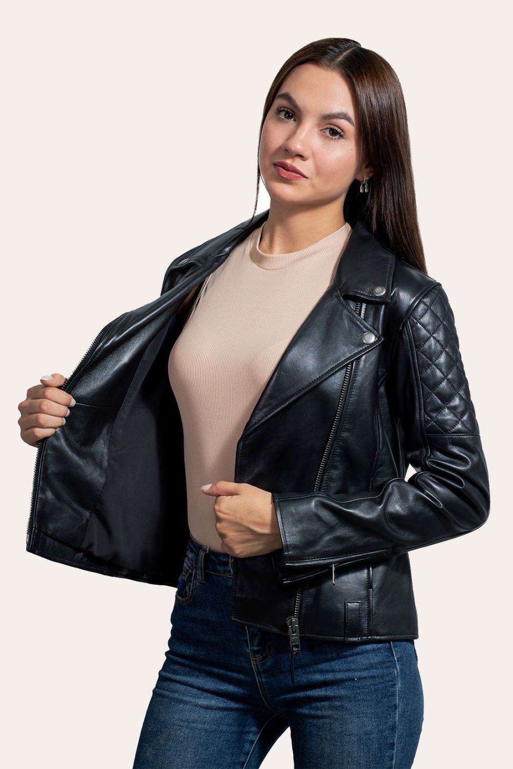 Women's Frye Biker Jacket - Women's Frye Biker Jacket