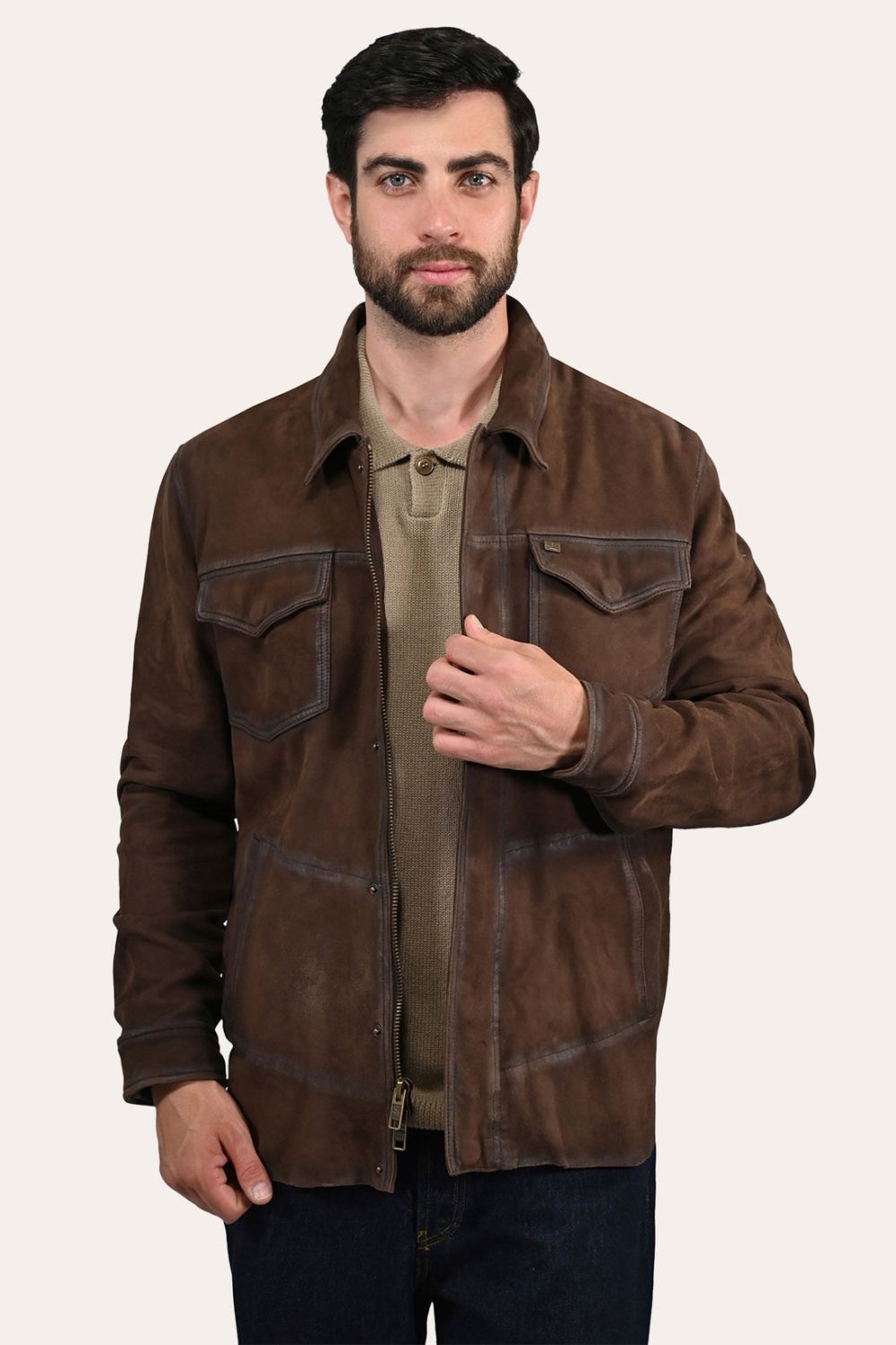Men's Frye Dark Brown Shacket - Men's Frye Dark Brown Shacket