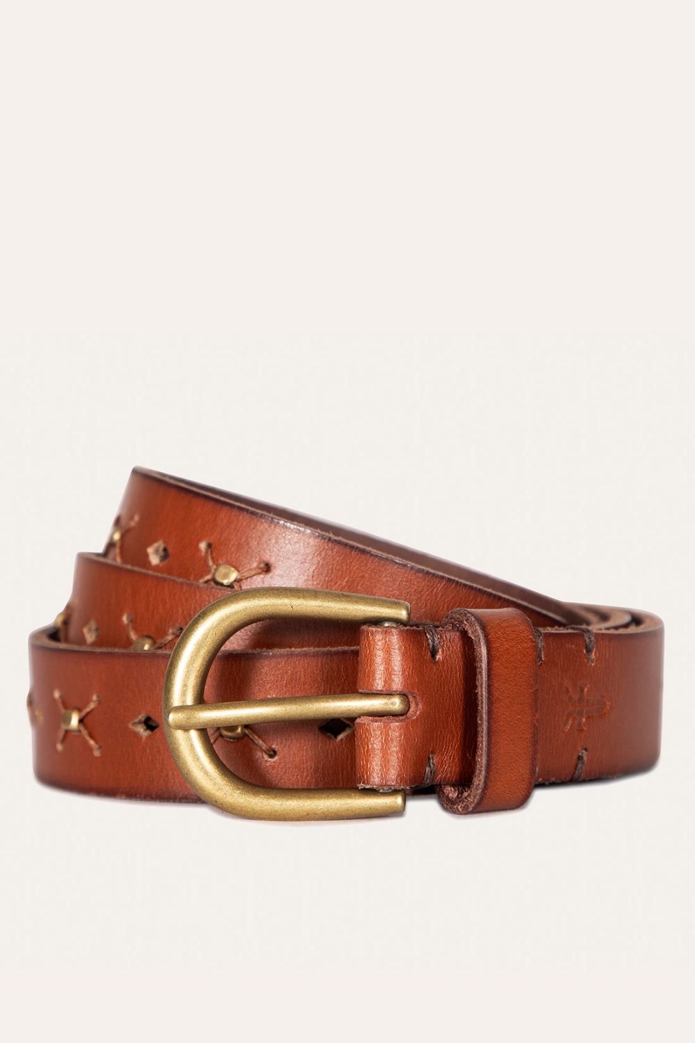 Women's Frye 25MM Beaded Perf Belt - 25MM Beaded Perf Belt