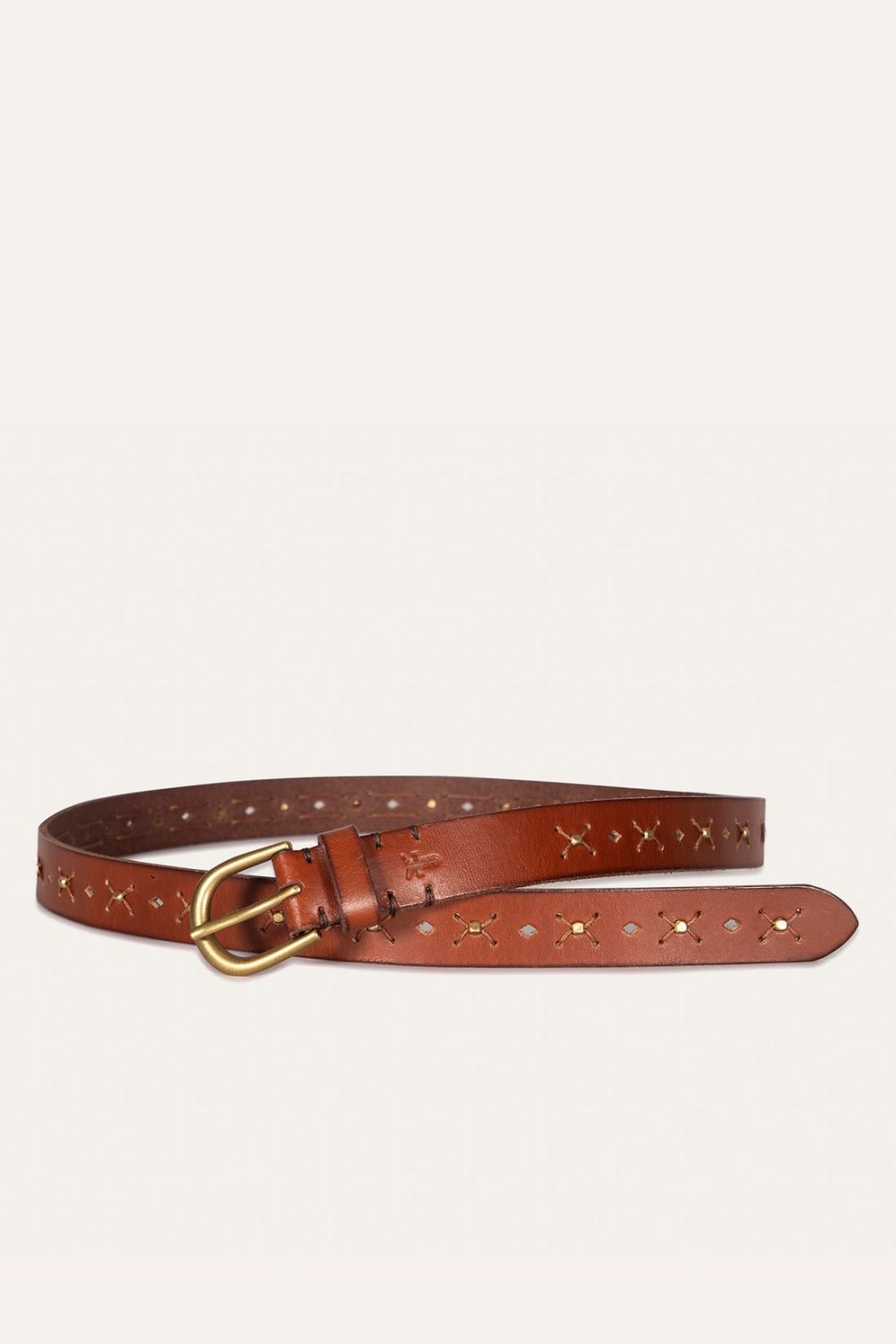 Women's Frye 25MM Beaded Perf Belt - 25MM Beaded Perf Belt