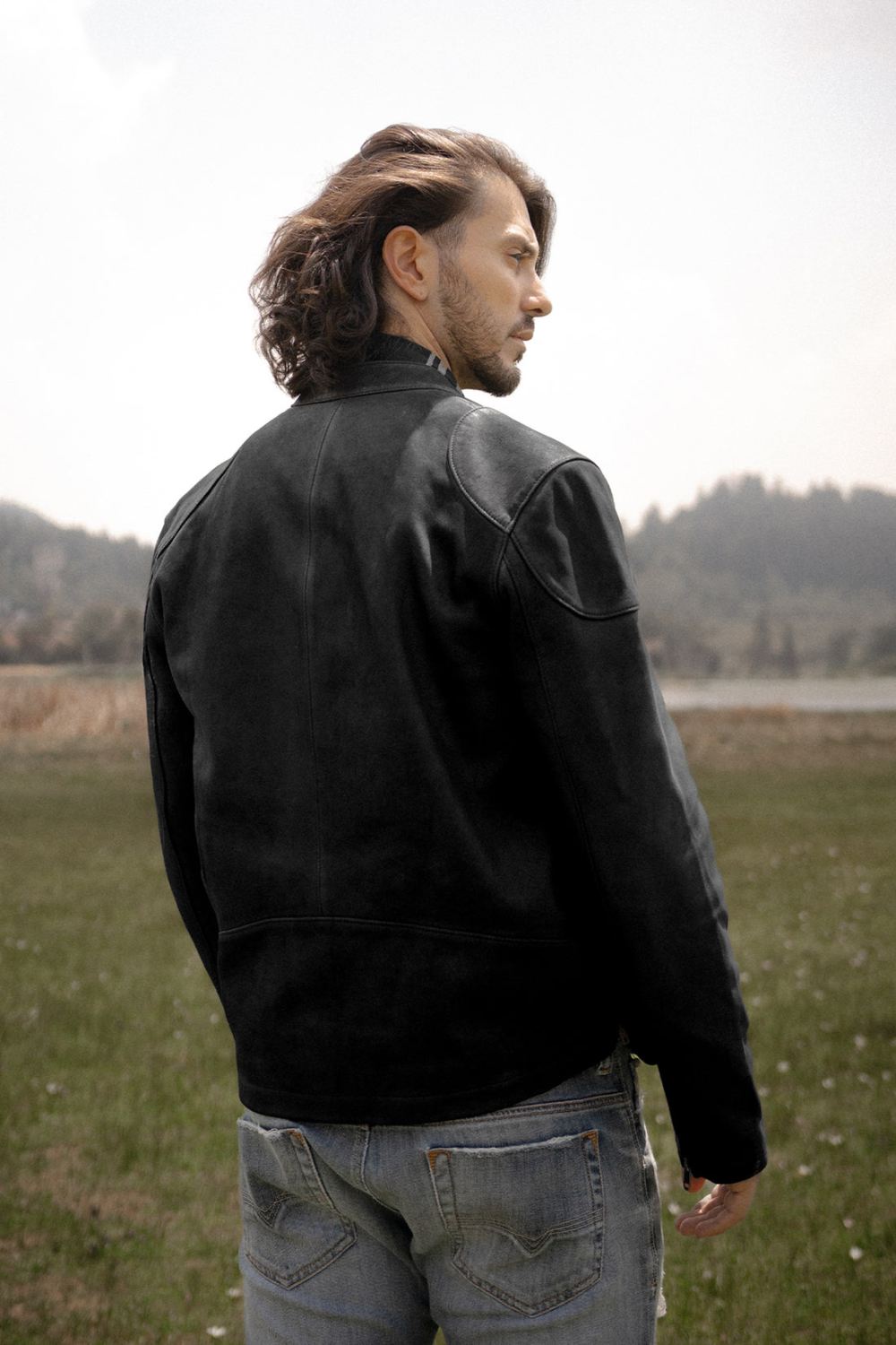 Men's Frye Modern Racer Leather Jacket - Modern Racer Leather Jacket
