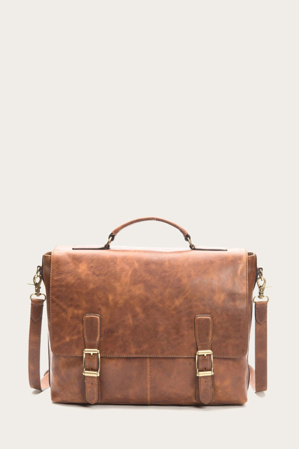 Men's Frye Logan Top Handle - Cognac