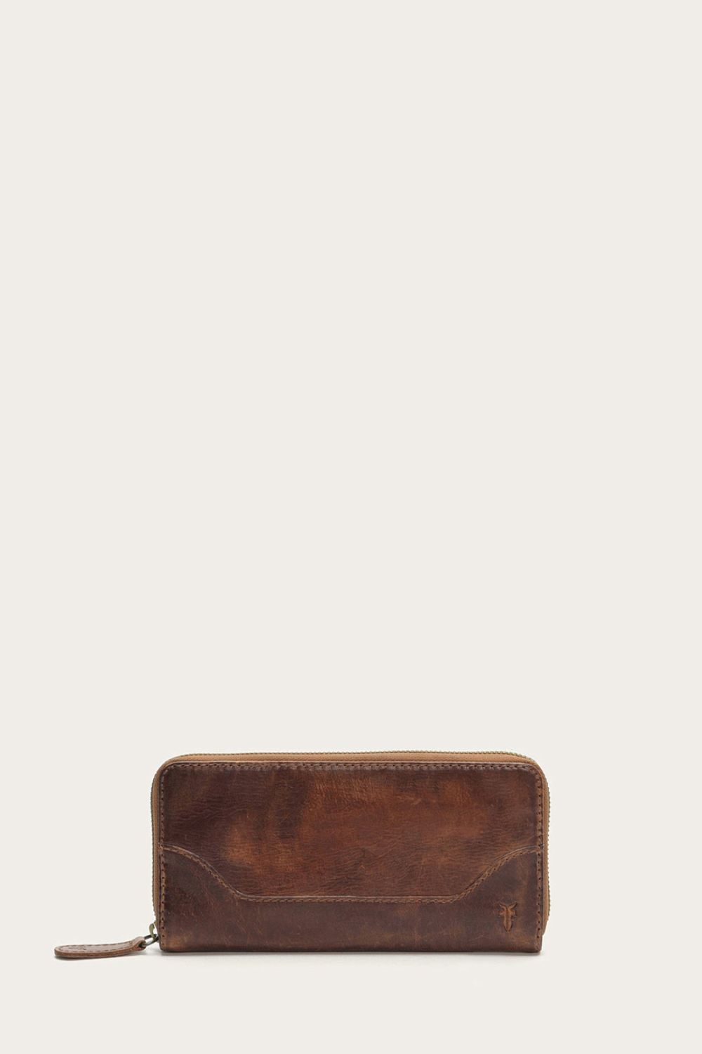 Women's Frye Melissa Zip Around Wallet - Cognac
