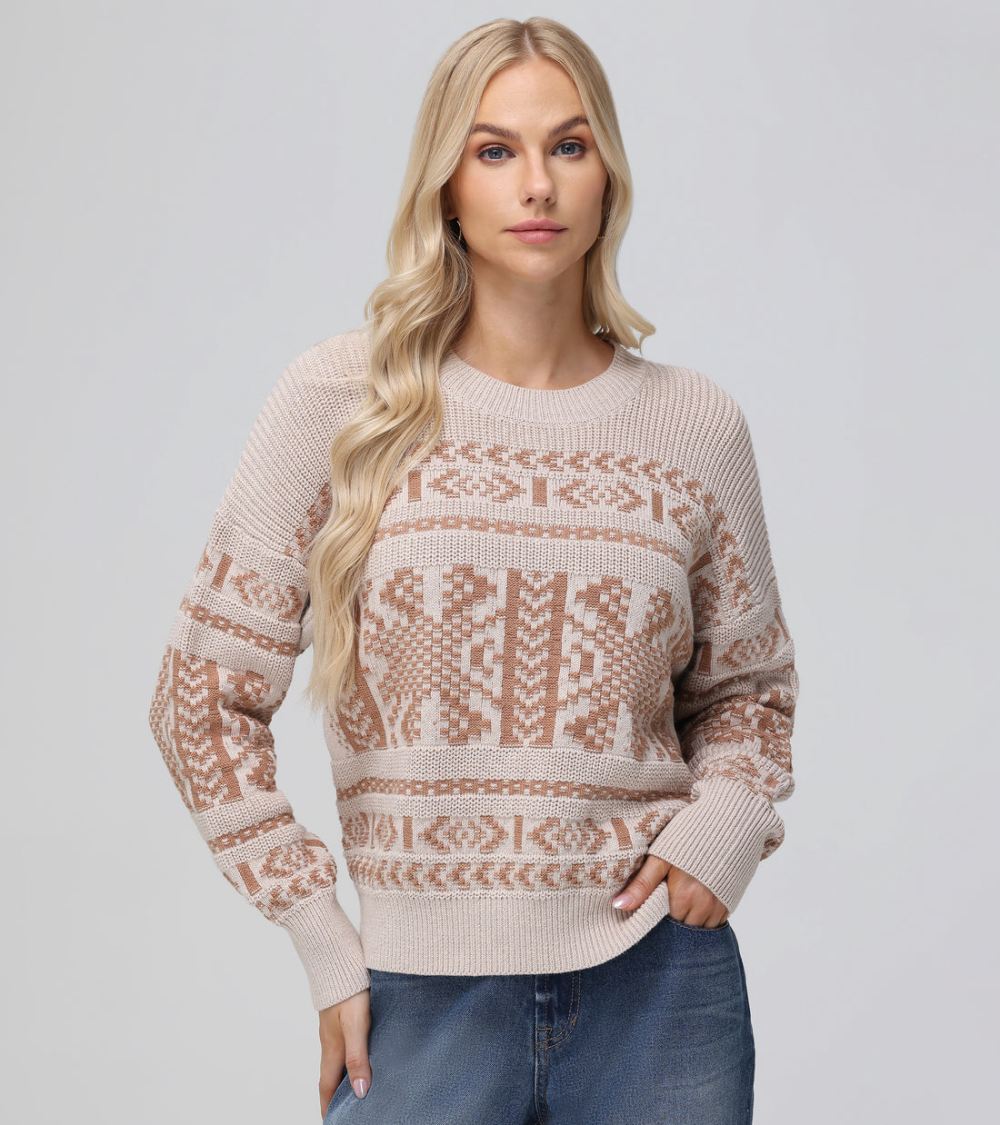 Women's Frye Fairisle Crewneck Pullover - Fairisle Crewneck Pullover