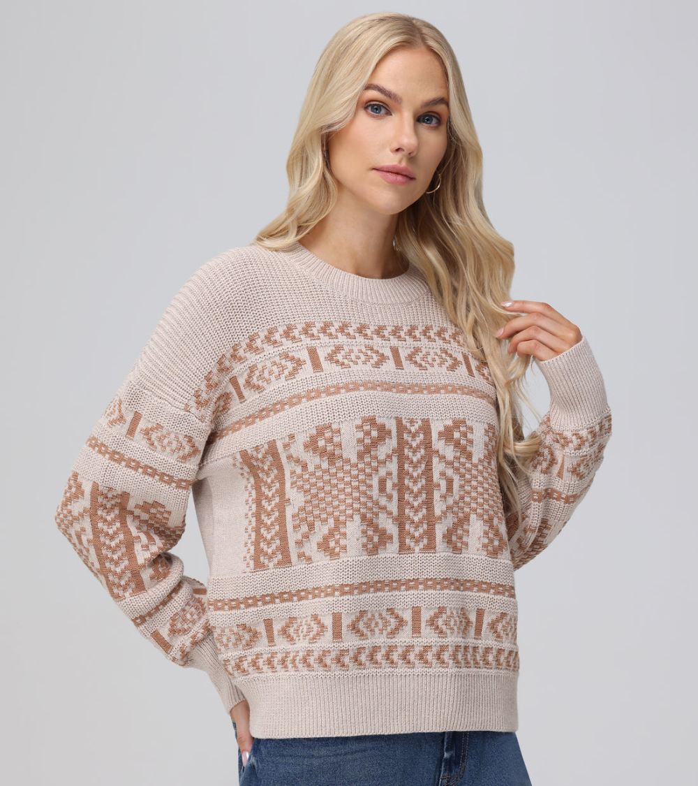 Women's Frye Fairisle Crewneck Pullover - Fairisle Crewneck Pullover