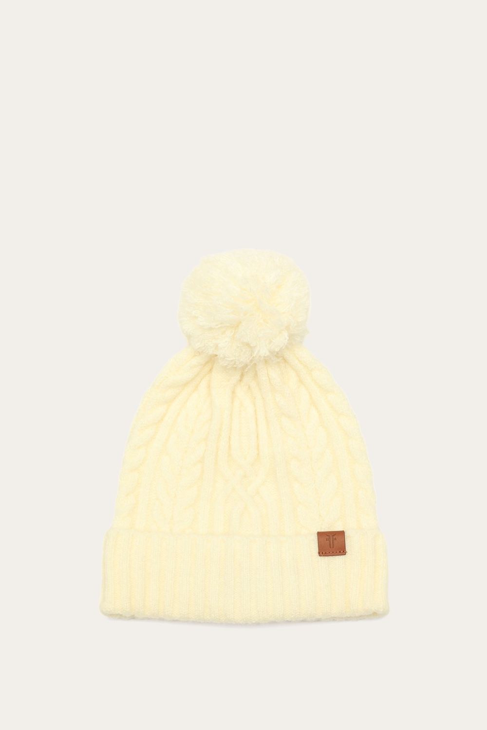 Women's Frye Cable Beanie With Self Pom - Cable Beanie With Self Pom