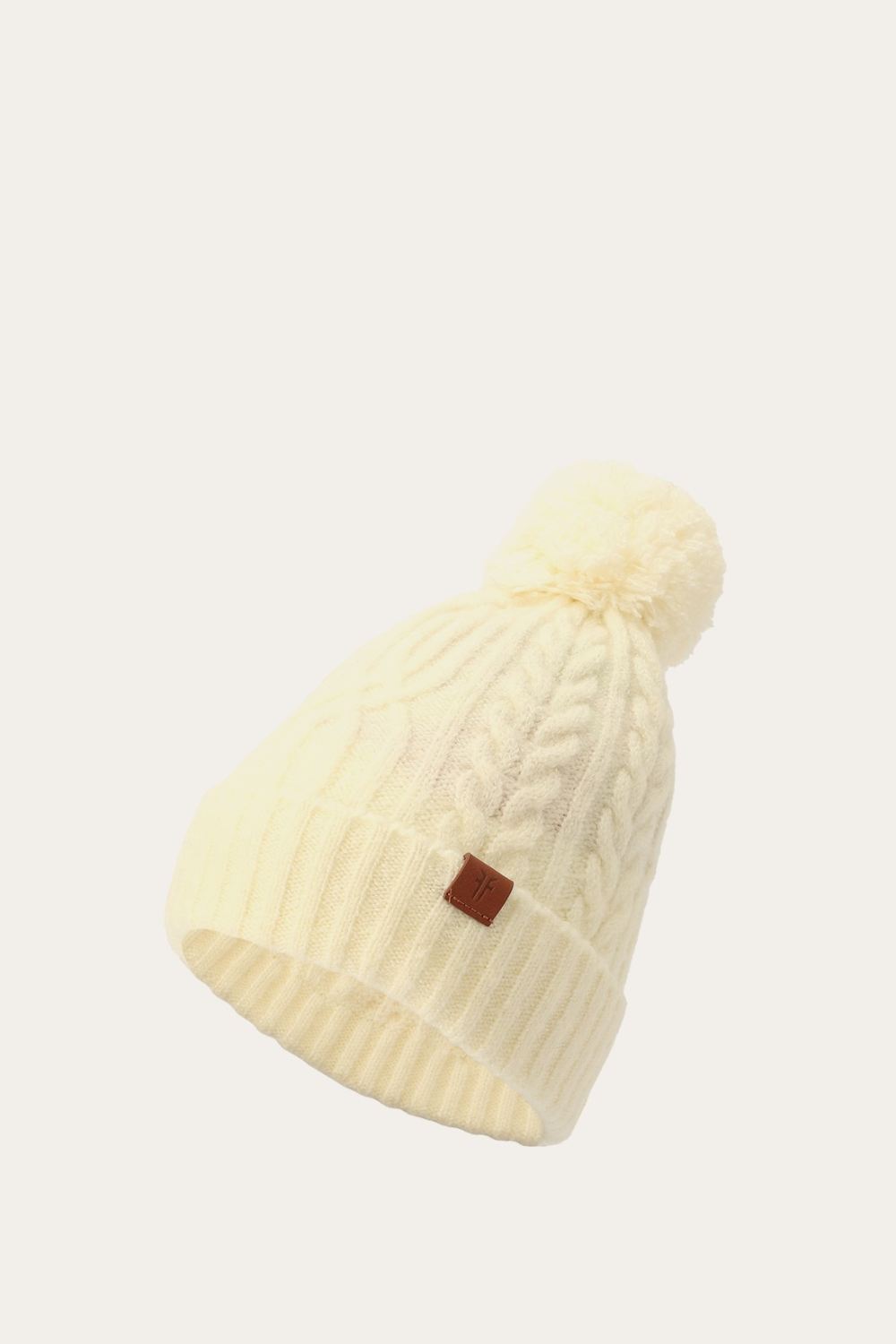 Women's Frye Cable Beanie With Self Pom - Cable Beanie With Self Pom