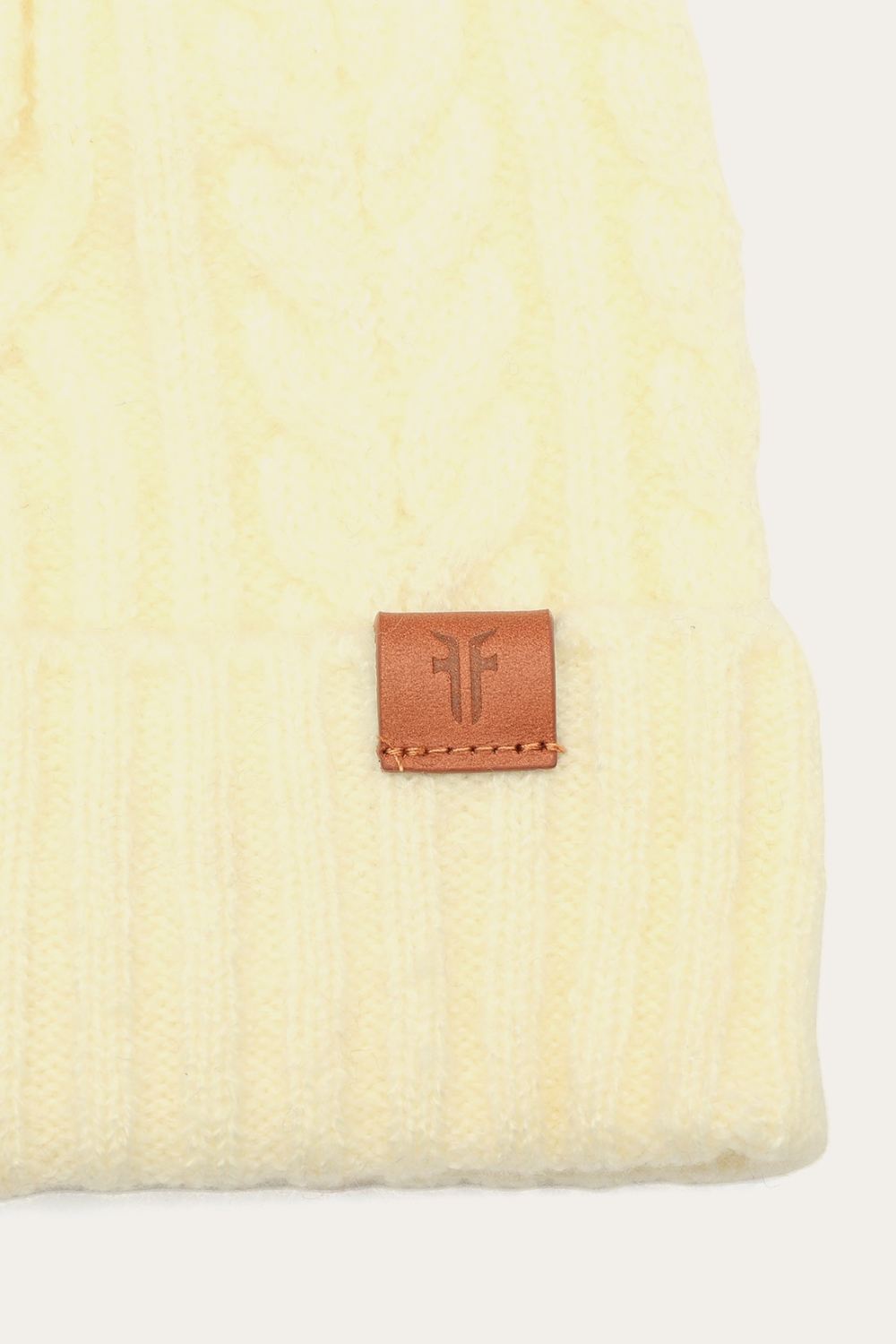 Women's Frye Cable Beanie With Self Pom - Cable Beanie With Self Pom