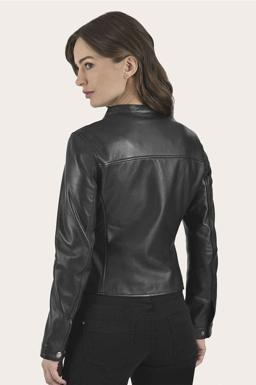 Women's Frye Modern Biker-racer Leather Jacket - Modern Biker-racer Leather Jacket