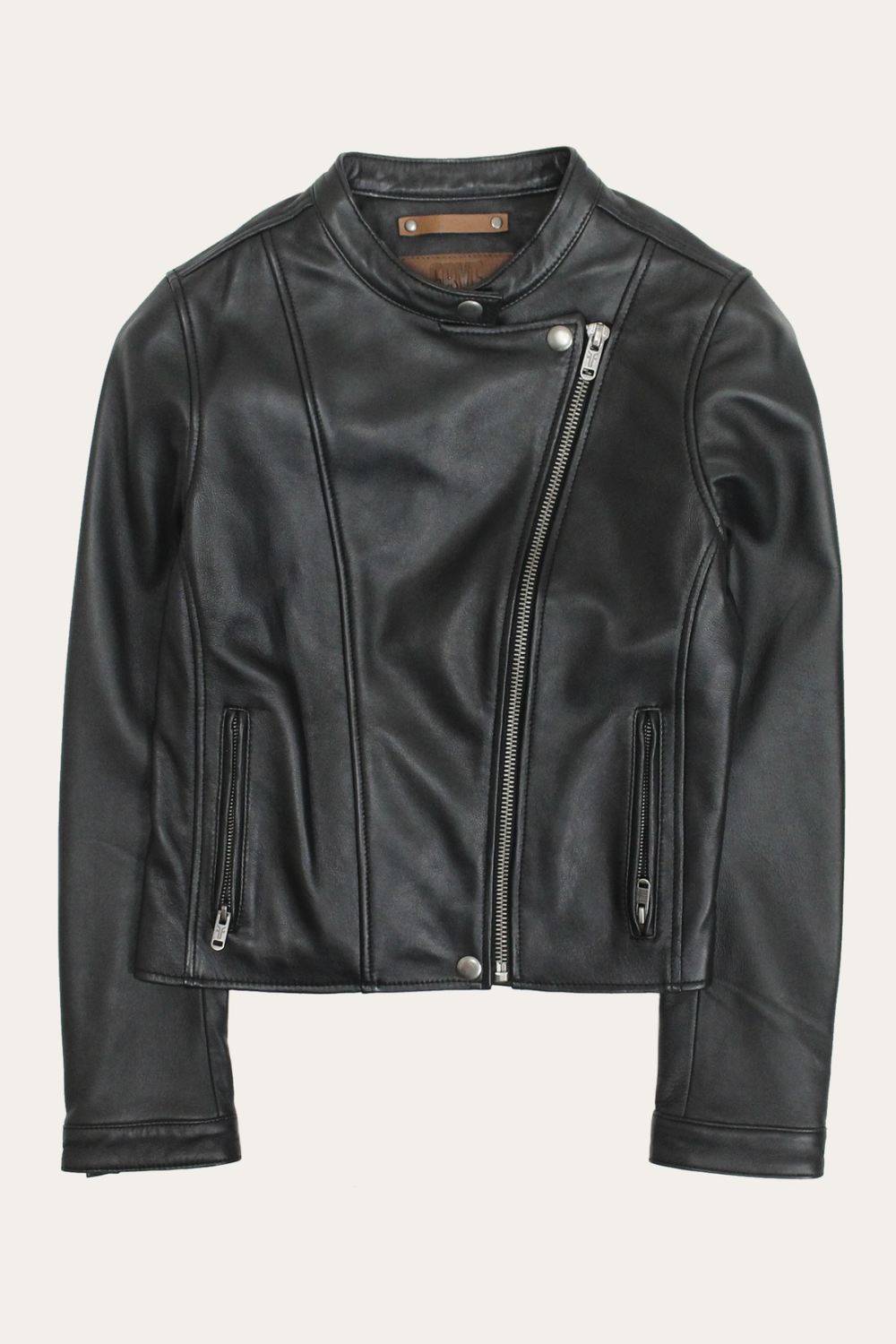 Women's Frye Modern Biker-racer Leather Jacket - Modern Biker-racer Leather Jacket
