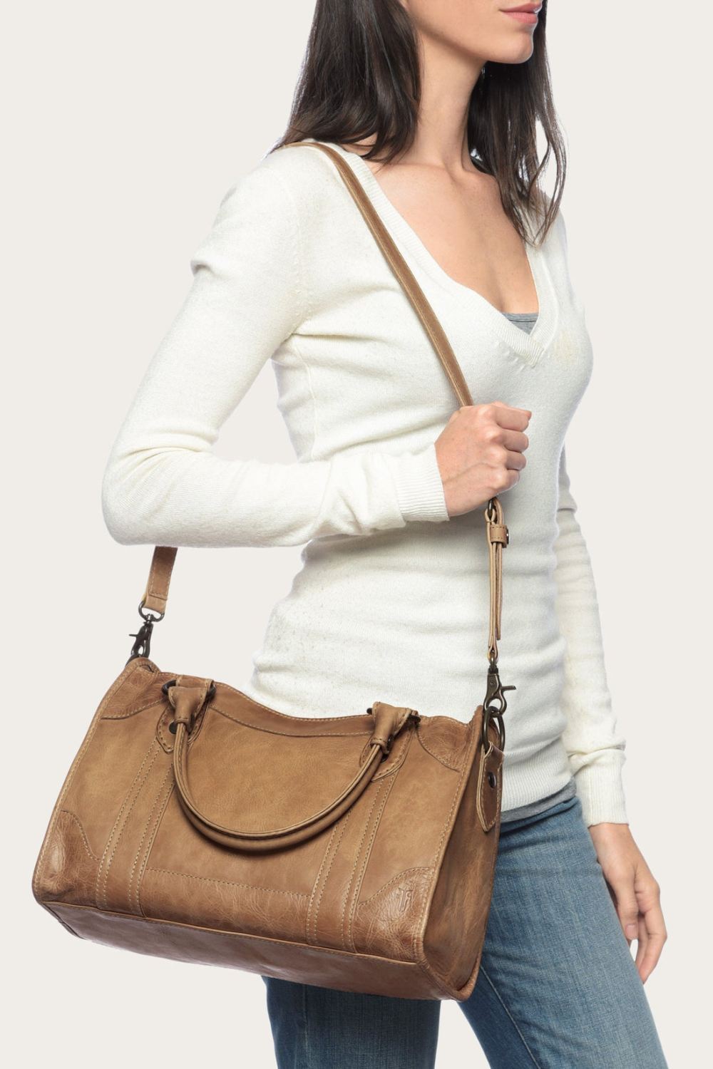 Women's Frye Melissa Satchel - Beige