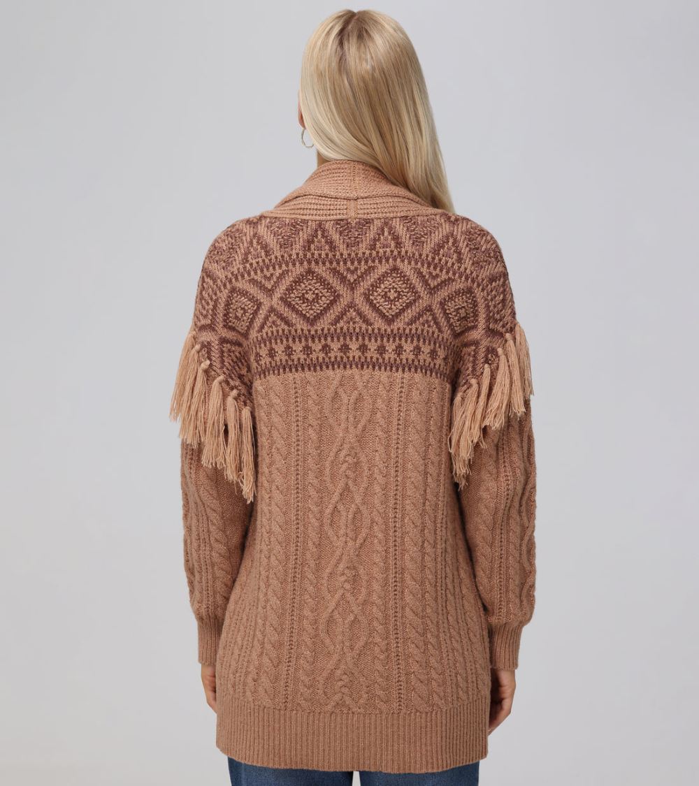 Women's Frye Southwestern Cable Cardigan - Southwestern Cable Cardigan