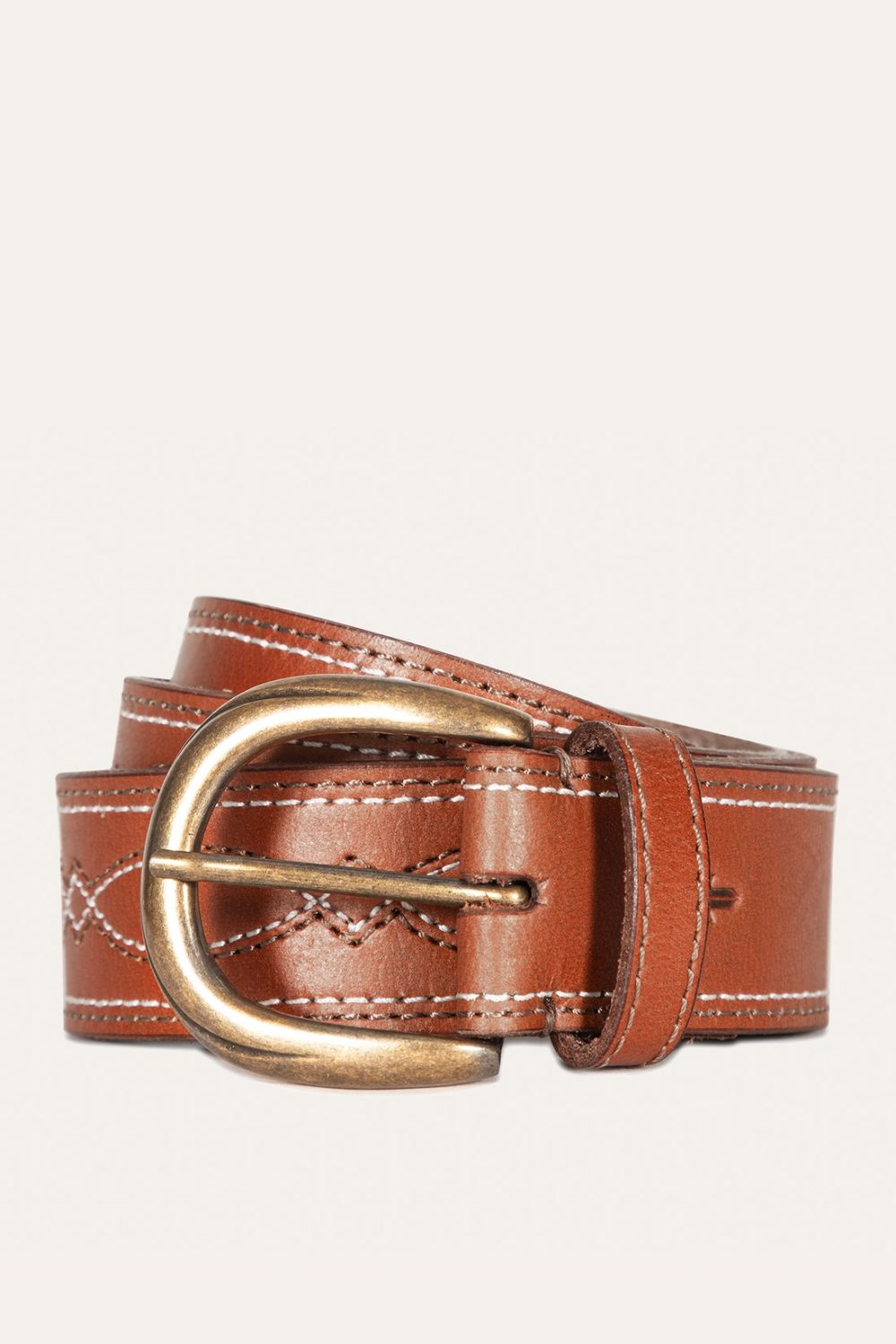 Women's Frye 40MM Belt 2-Tone Stitch - 40MM Belt 2-Tone Stitch