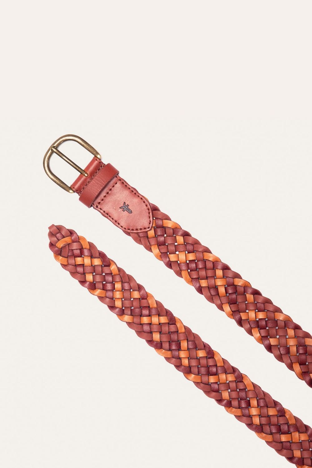 Women's Frye 35MM Tonal Woven Leather Belt - 35MM Tonal Woven Leather Belt