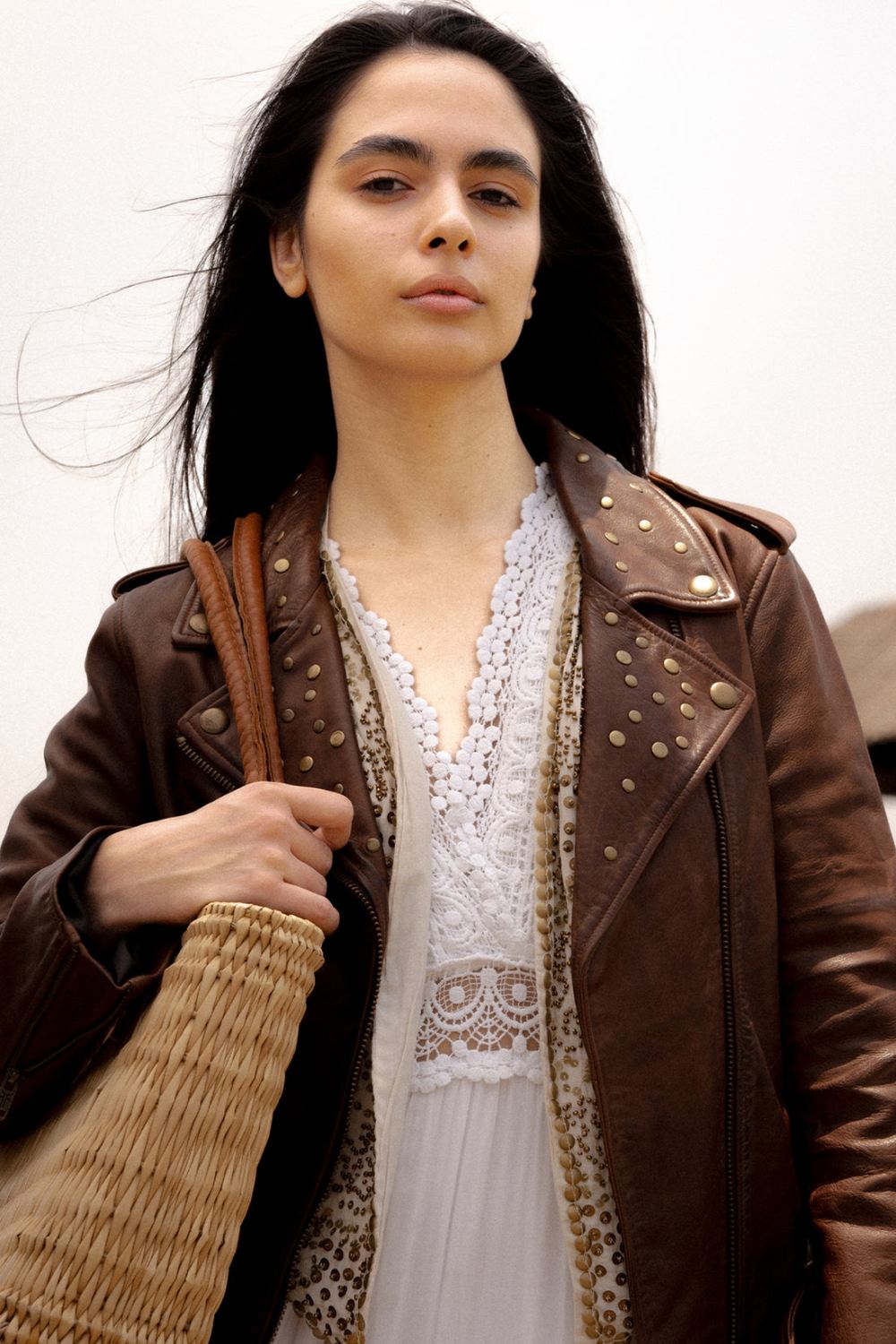 Women's Frye Original Biker Leather Jacket - Original Biker Leather Jacket