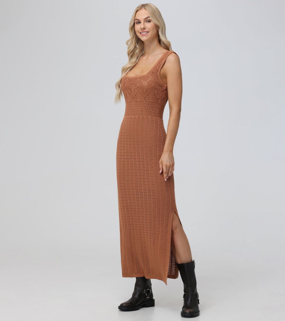 Women's Frye Open Stitch Maxi Sweater Dress - Open Stitch Maxi Sweater Dress