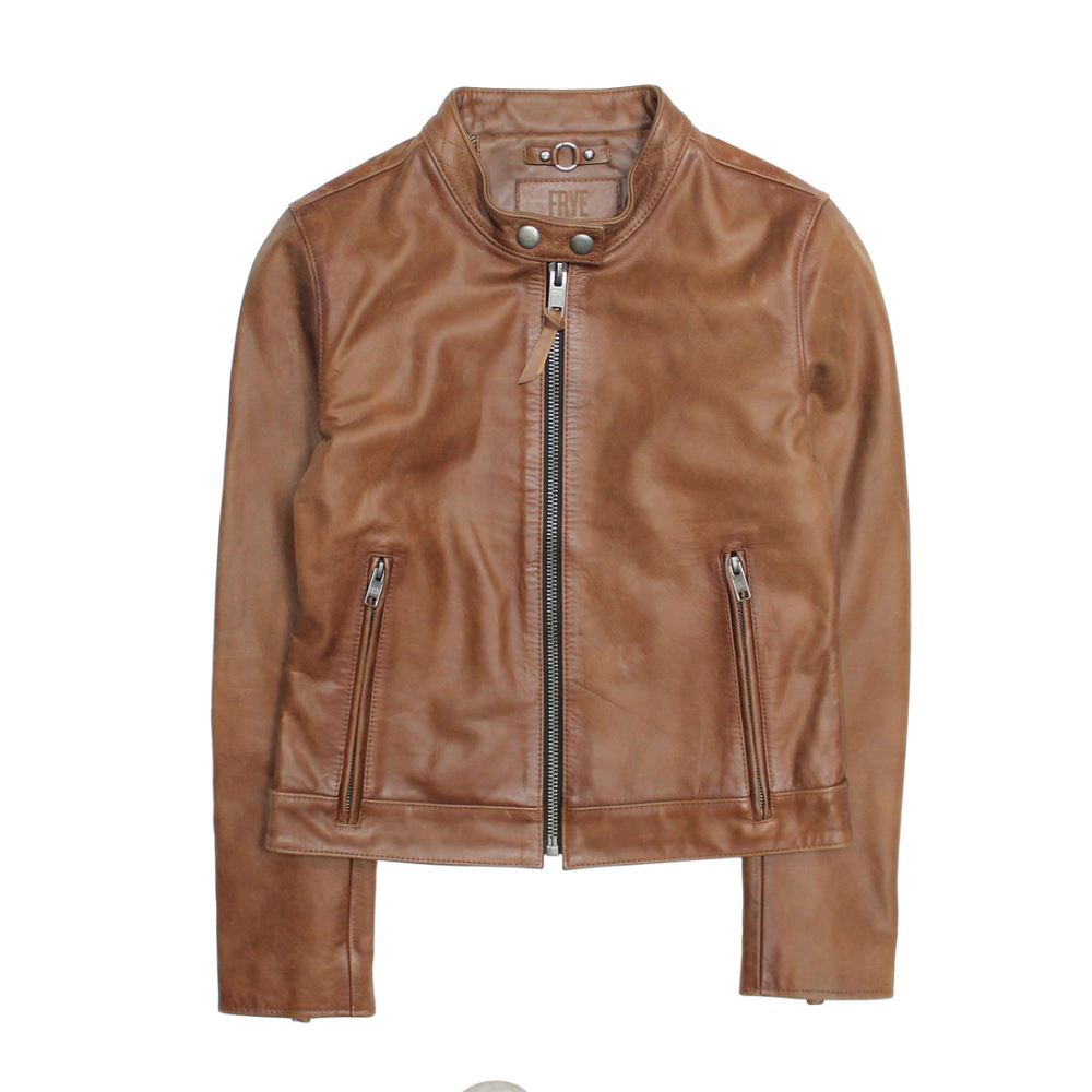 Women's Frye Tobacco Cafe Racer Jacket - Women's Frye Tobacco Cafe Racer Jacket