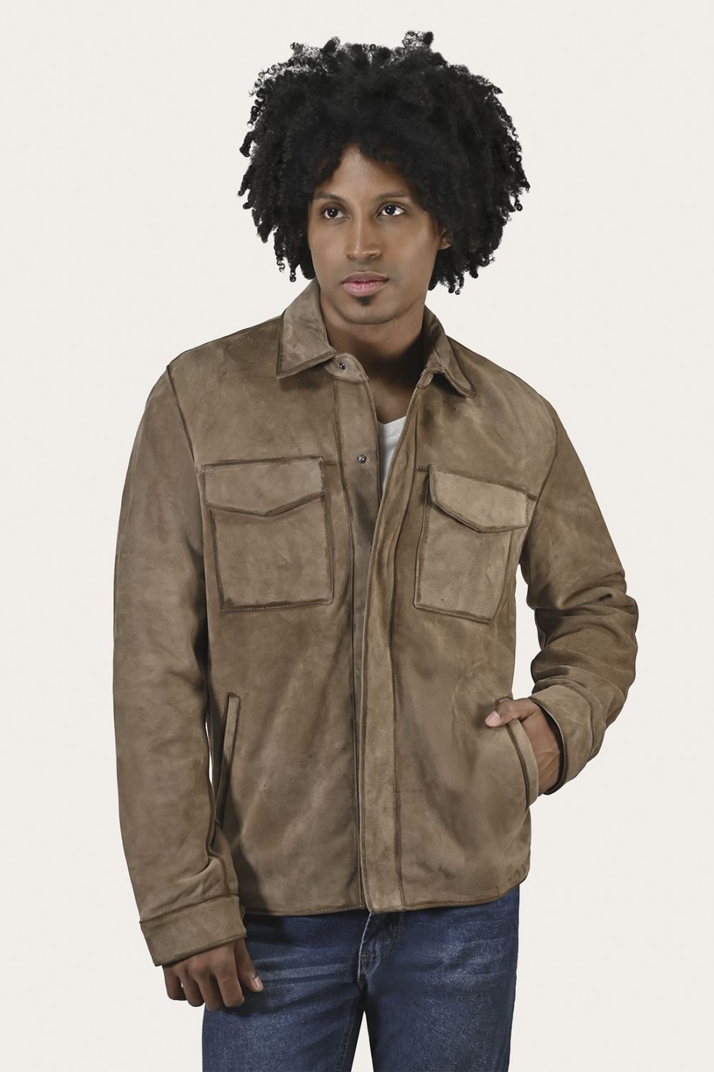 Men's Frye Classic Suede Shacket - Classic Suede Shacket