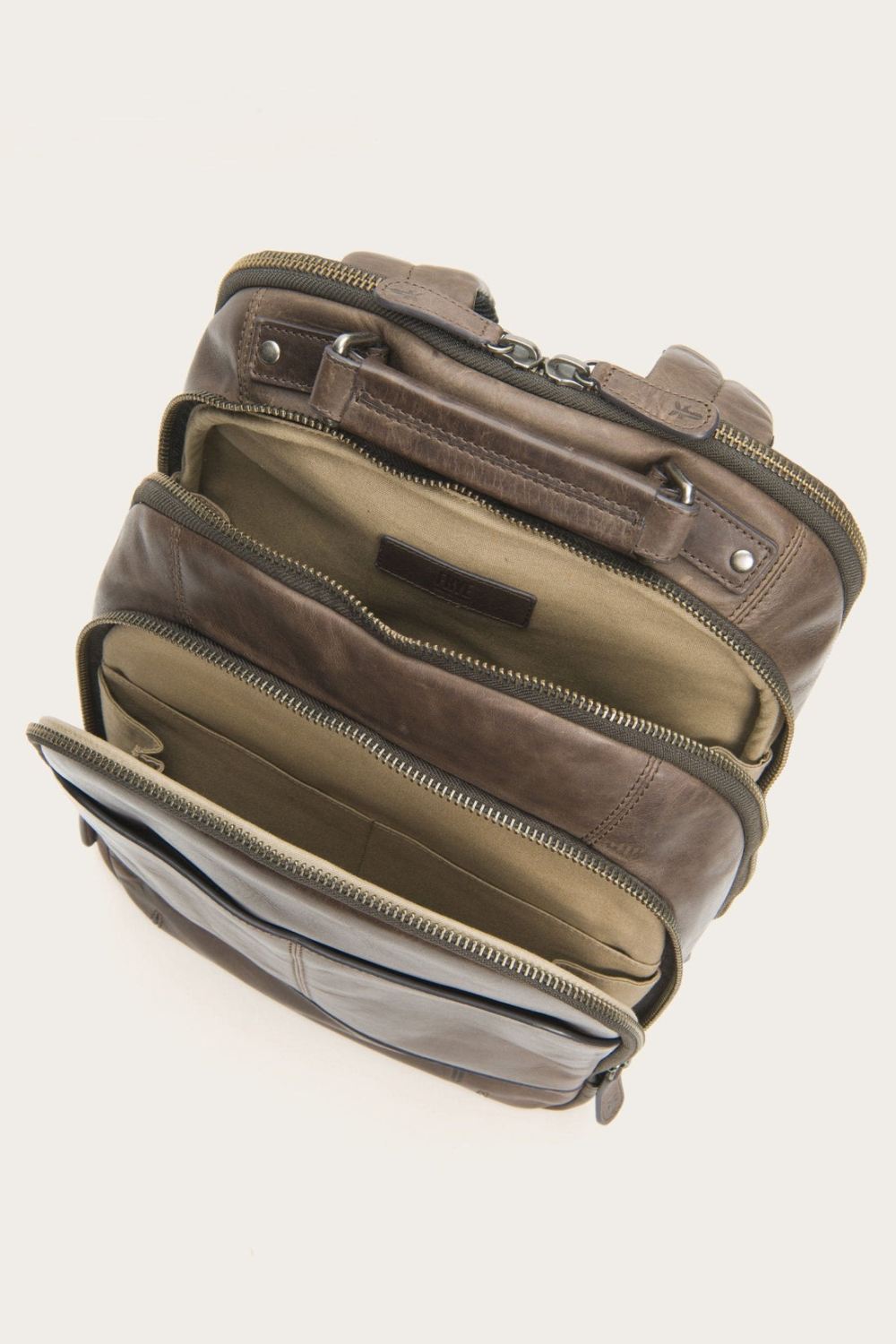 Men's Frye Logan Multi Zip Backpack - Slate